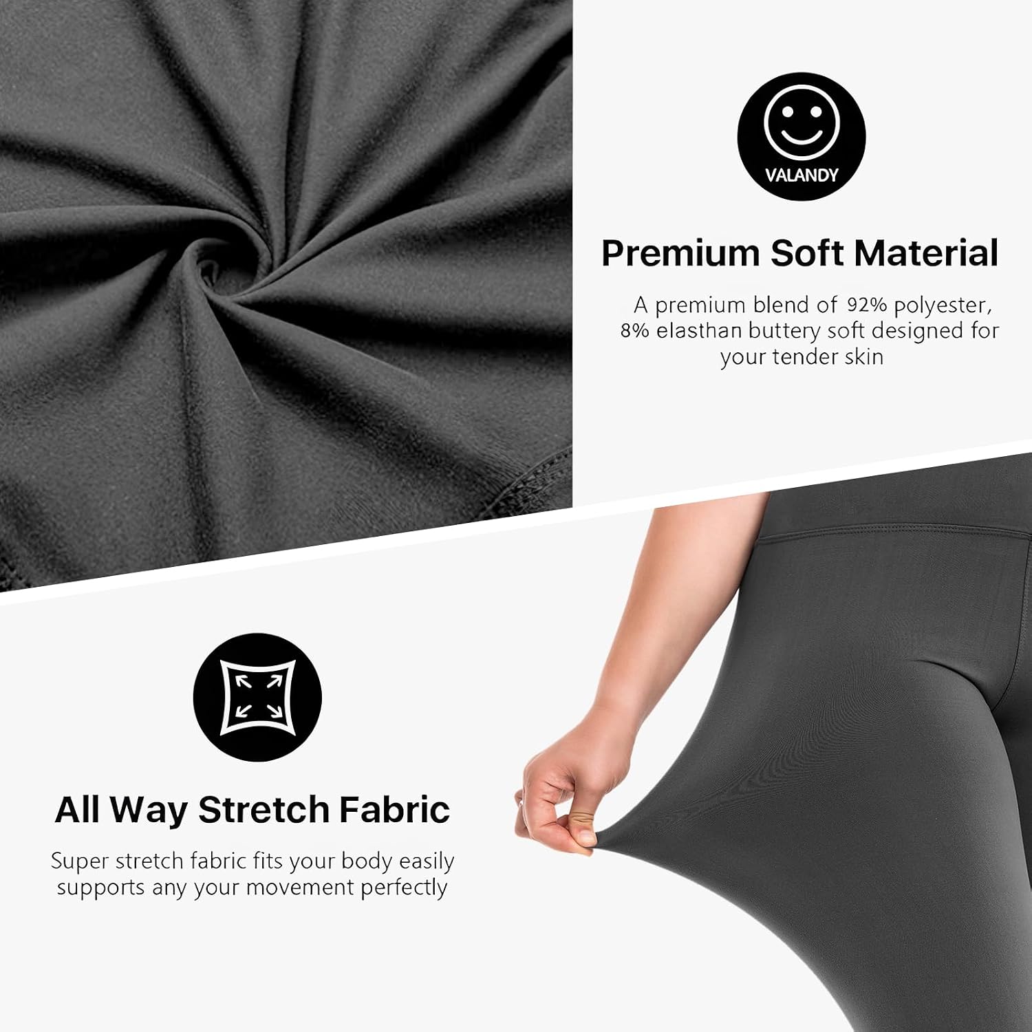 Thumbnail 3 de SINOPHANT High-Waist Leggings Damen (Große Größen) für Gym, Outdoor & Alltag