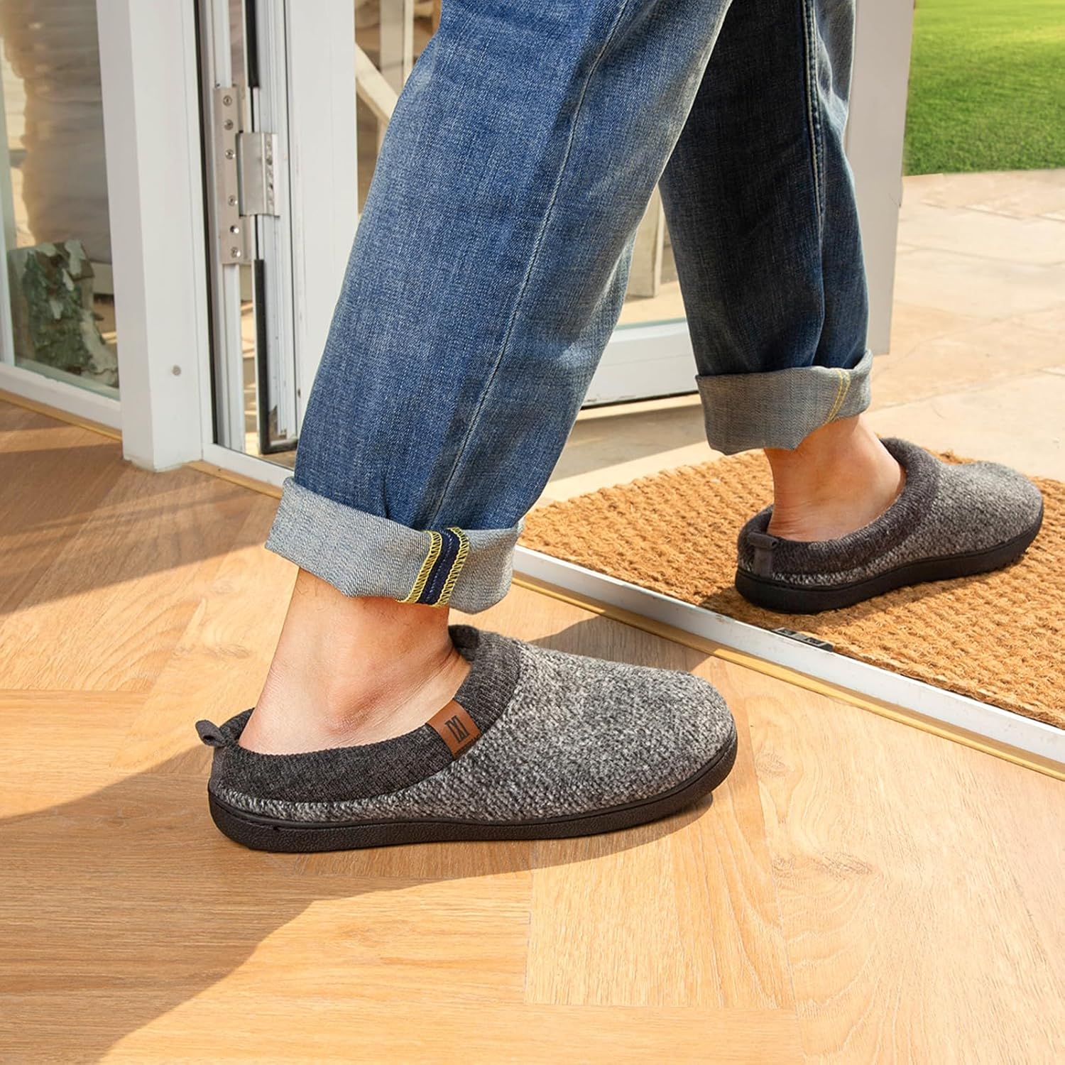 Thumbnail 1 de MERRIMAC Herren Slip-on Hausschuhe mit Memory-Schaum und rutschfester TPR-Sohle