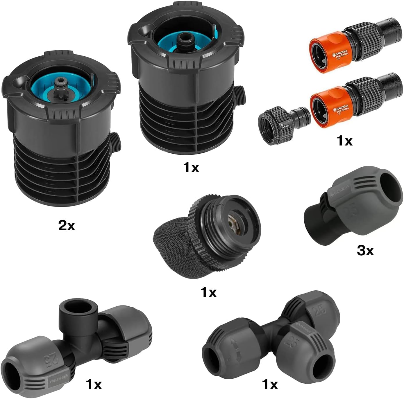 Thumbnail 6 de Gardena Sprinklersystem Pipeline Start-Set 08270-20 (unterirdische Montage) – Komplettset für den Einstieg