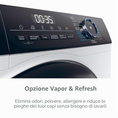 Detalle de Haier I-Pro Serie 3 Lavatrice 10 Kg, 1400 Giri, Classe A – Bianca