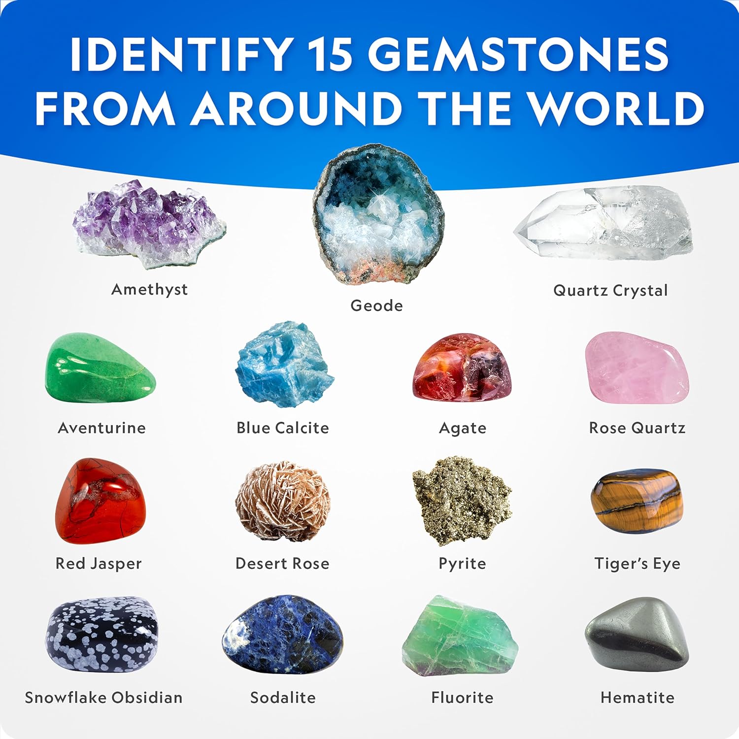 Thumbnail 3 de NATIONAL GEOGRAPHIC Mega Gemstone Dig Kit – Gemstones & Crystals Digging Kit
