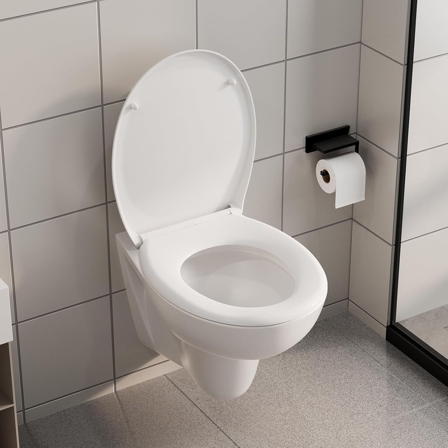 Thumbnail 5 de Drew Oval toilet seat with soft close 445mm