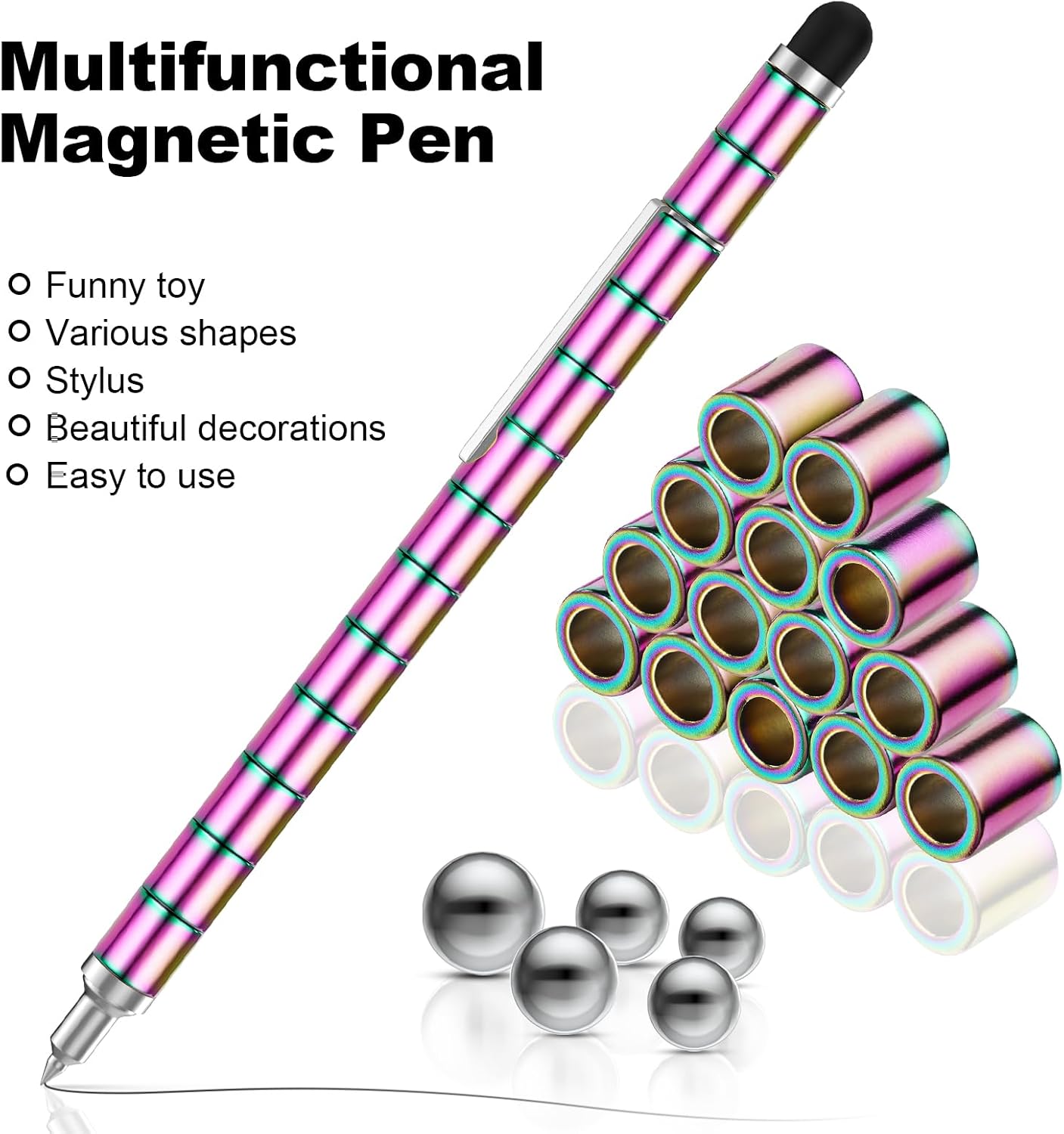 Thumbnail 2 de OSDUE Magnetic Fidget Pen Stressabbau