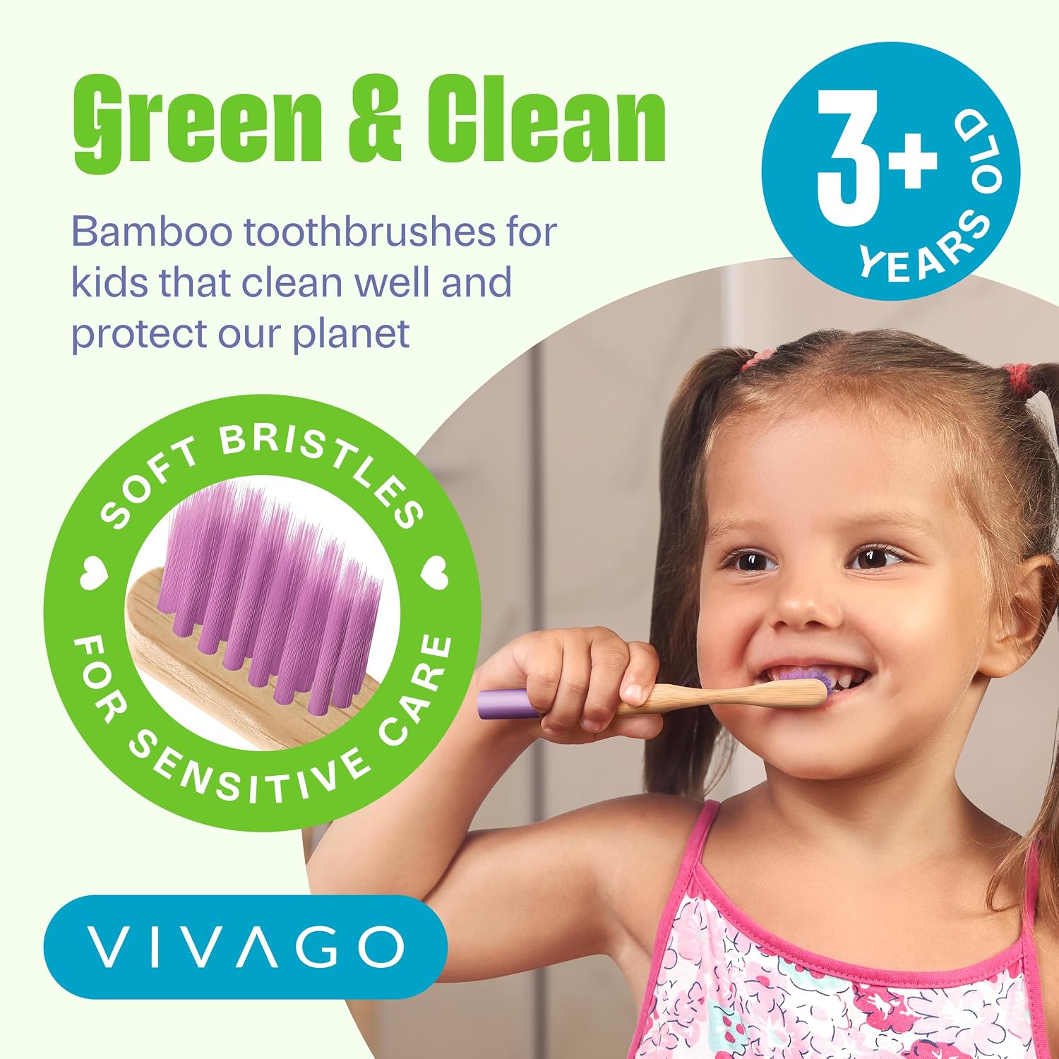 Thumbnail 1 de VIVAGO Kids Toothbrush 6 Pack