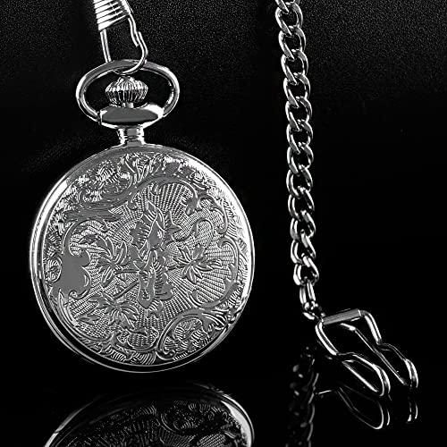Thumbnail 3 de Tiong Montre de poche à quartz pour homme Mb-cfj018 — chiffres arabes brillants