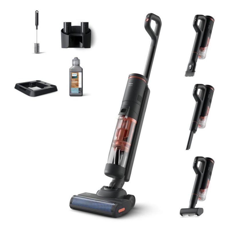 Detalle de Philips XW6264/11: Aspira y friega sin cable en una sola pasada (160 W) – Gris