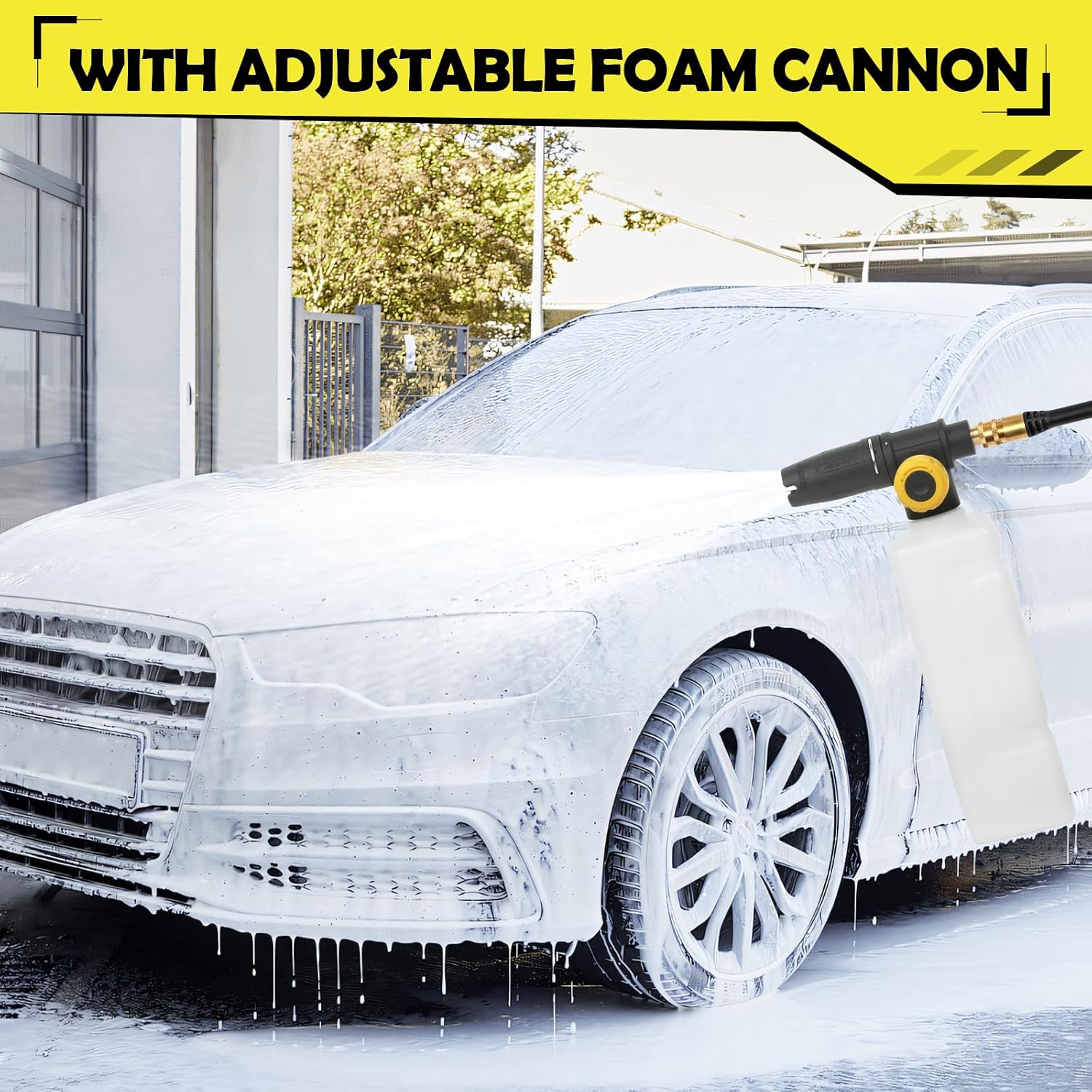 Thumbnail 6 de WXNANY CA-WXNY021-Yellow Electric Pressure Washer, 1.76 GPM, 4 Nozzles