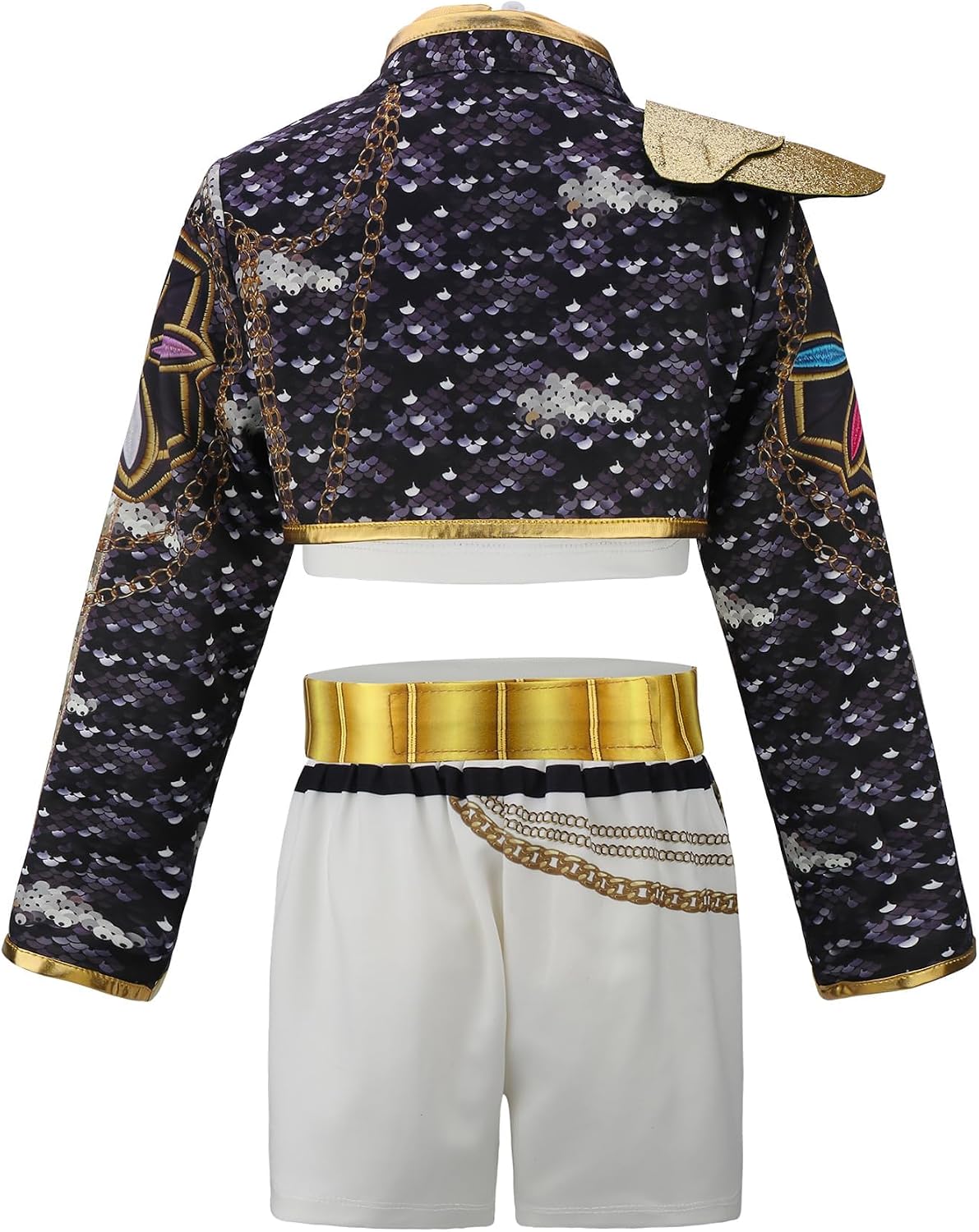 Thumbnail 1 de Tangsenyu Kids Black Costume Set Jacket T Shirt Shorts