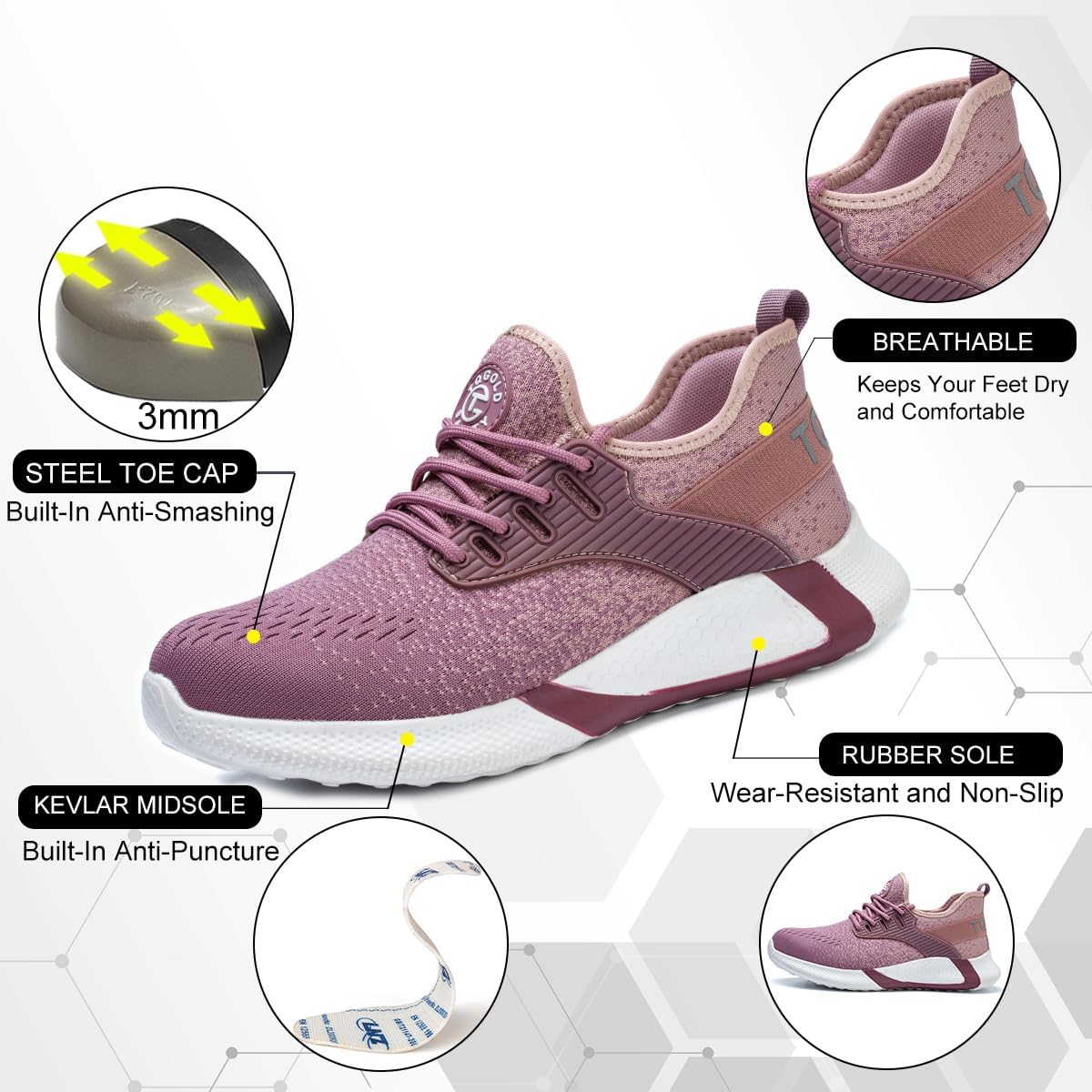Thumbnail 3 de TQGOLD Scarpe Antinfortunistiche Unisex