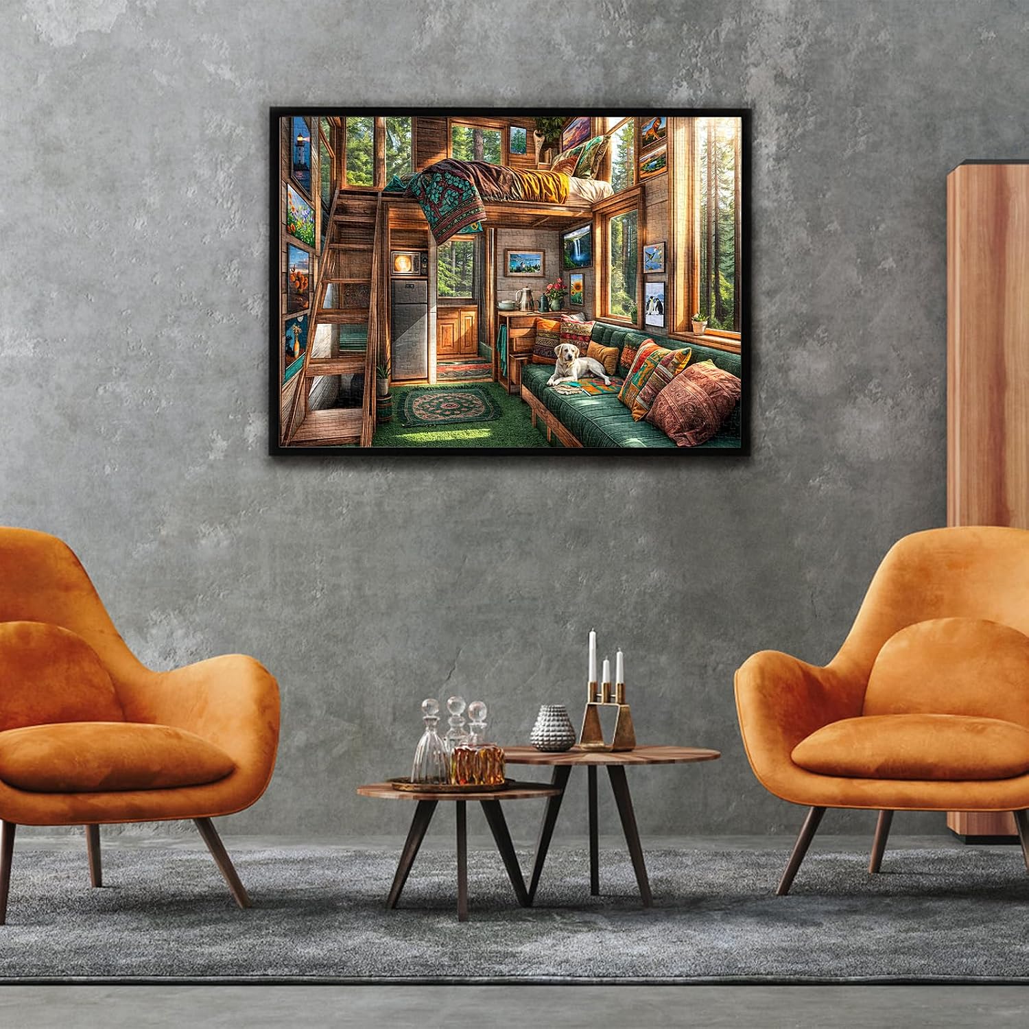 Thumbnail 3 de TangComplete Forest House 1000-Piece Jigsaw Puzzle