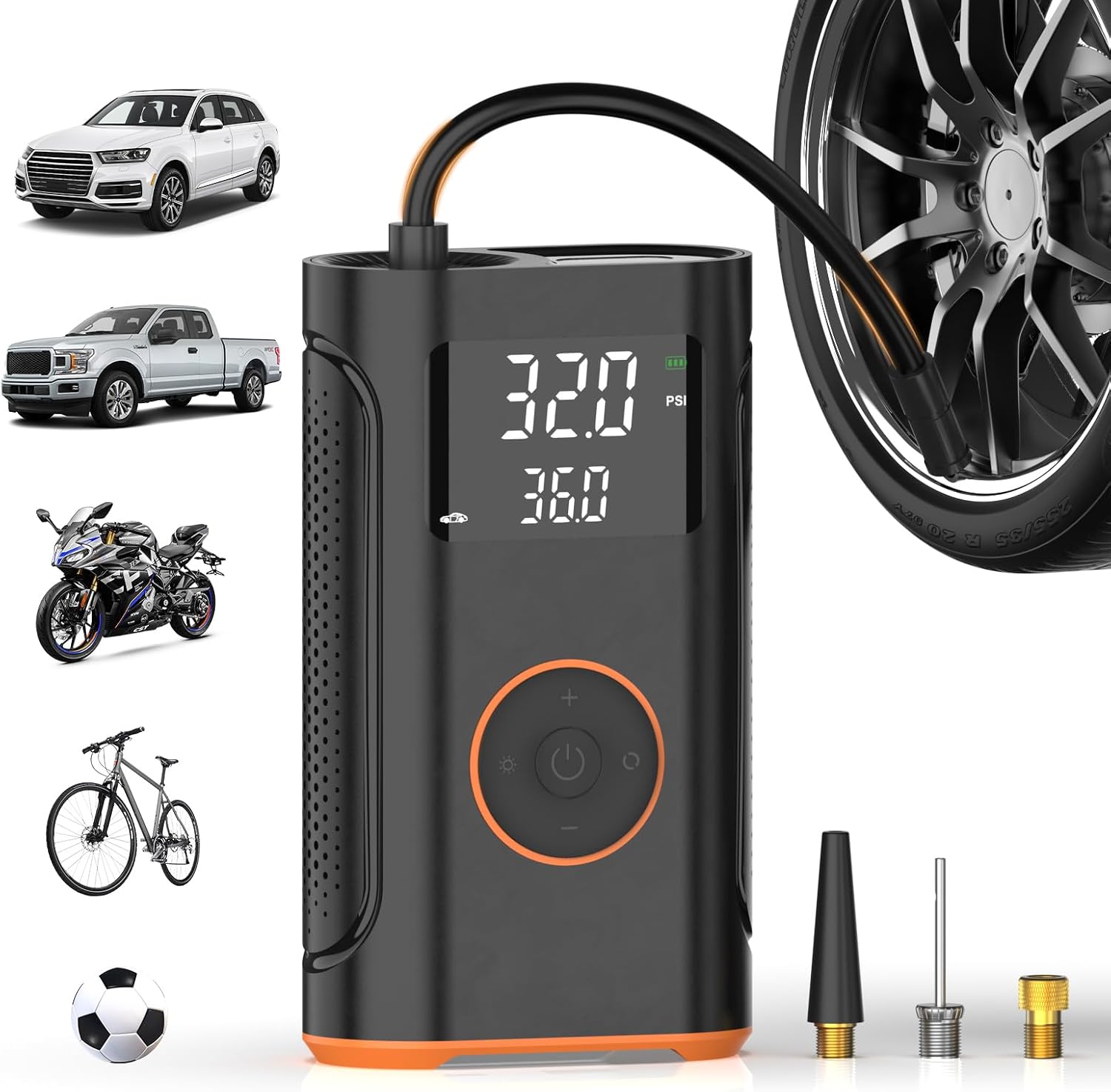 Detalle de ZSX Tire Inflator 160 PSI Portable Air Compressor