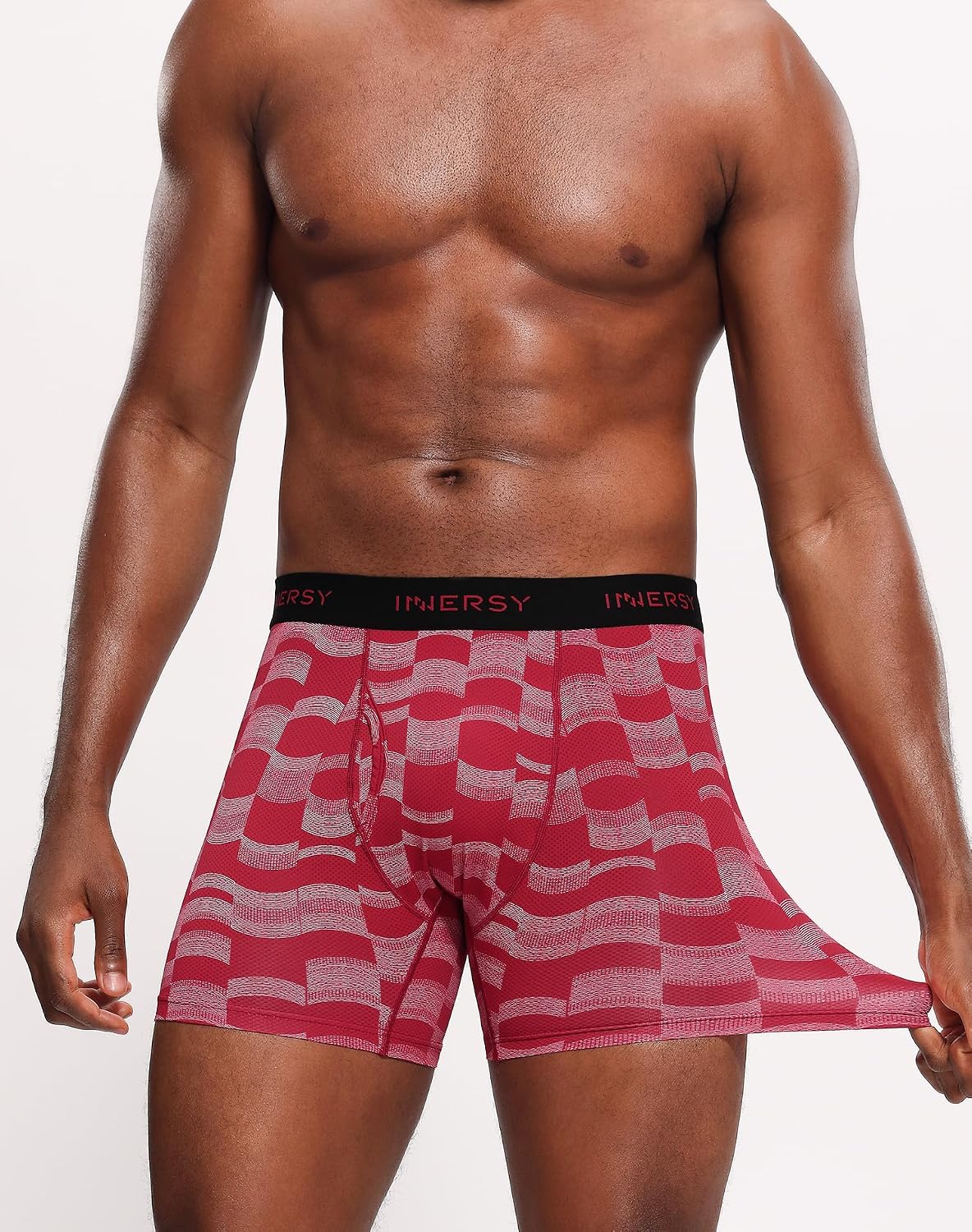 Detalle de INNERSY Men's Boxer Shorts Multipack Open Fly - Breathable Quick-Dry Mesh (Pack of 4)