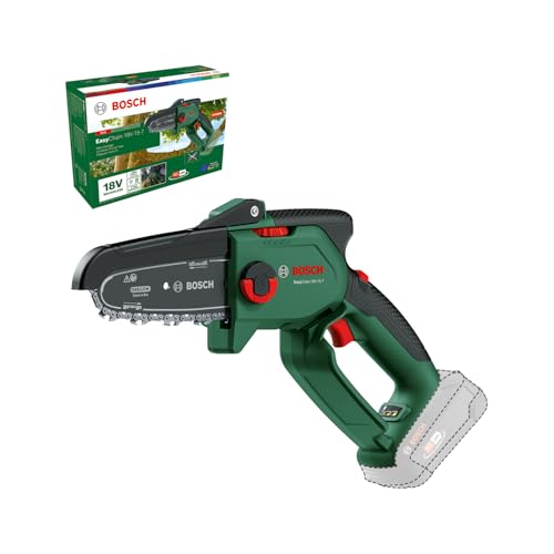 Detalle de Bosch EasyChain 18V-15-7 kompakte Mini-Kettensäge (ohne Akku/Ladegerät)