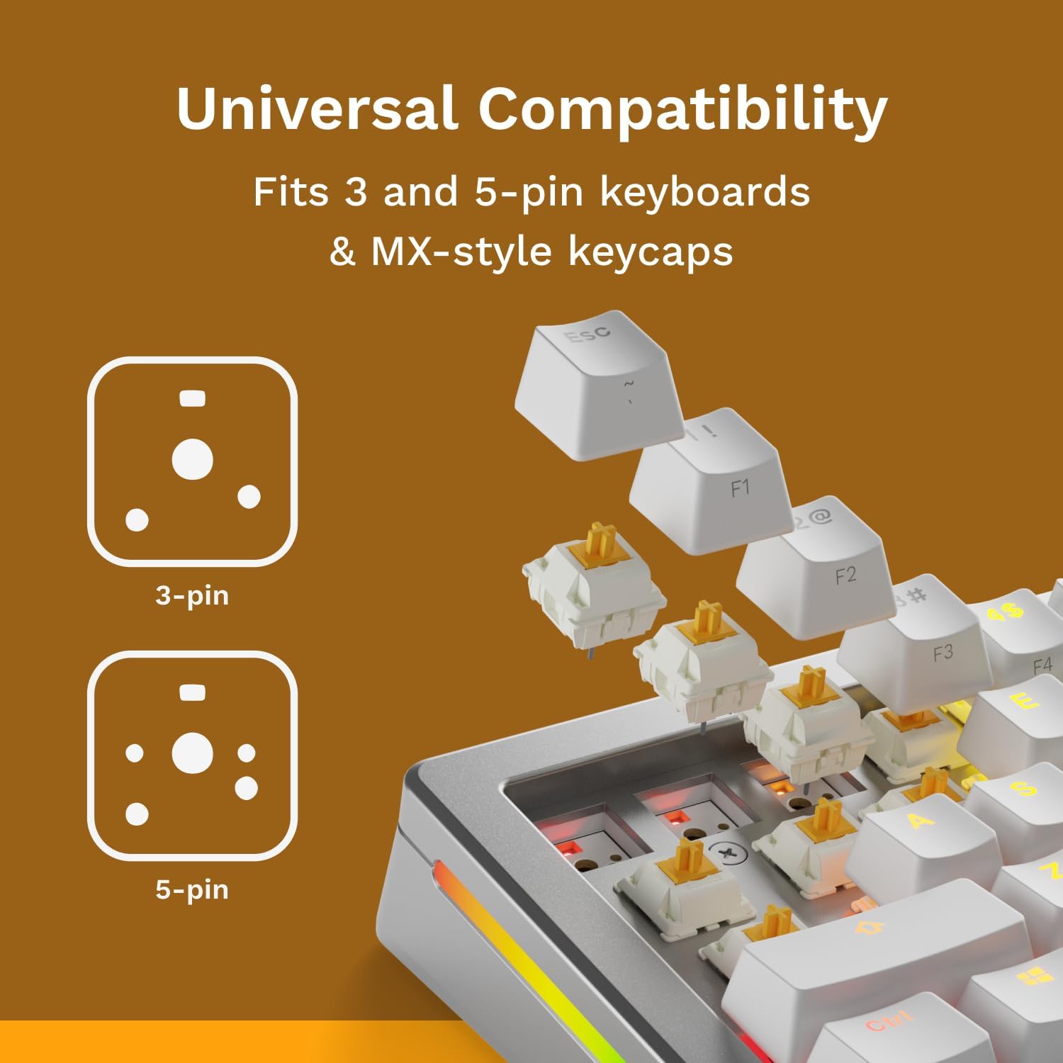 Thumbnail 4 de Glorious Panda Switches 36 Pack Lubed Tactile