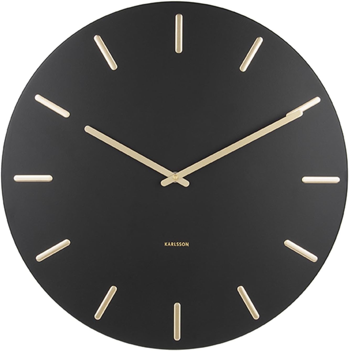 Detalle de Karlsson KA5716WH – cichy zegar ścienny 45 cm, biały, metalowy