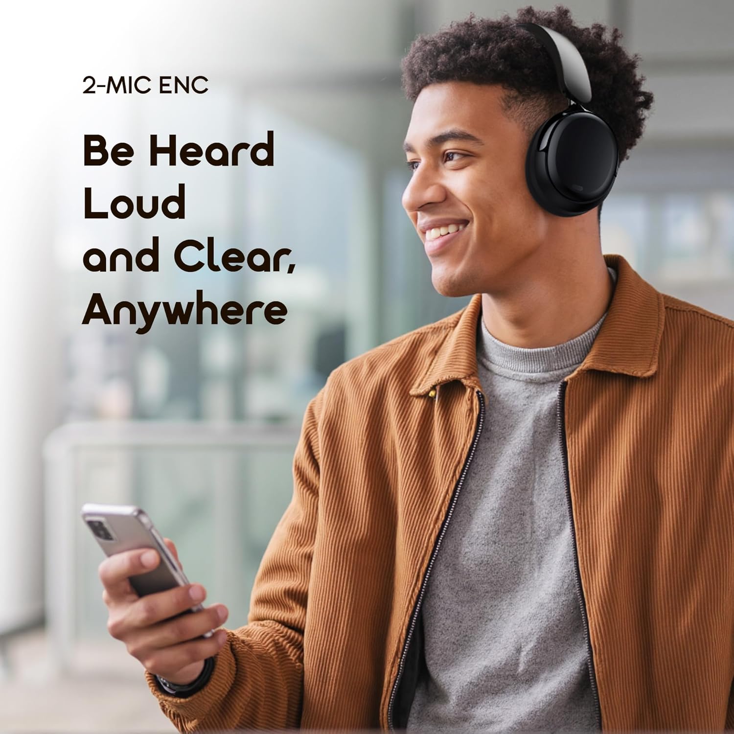 Detalle de Oraimo Active Noise Cancelling Over‑Ear Headphones
