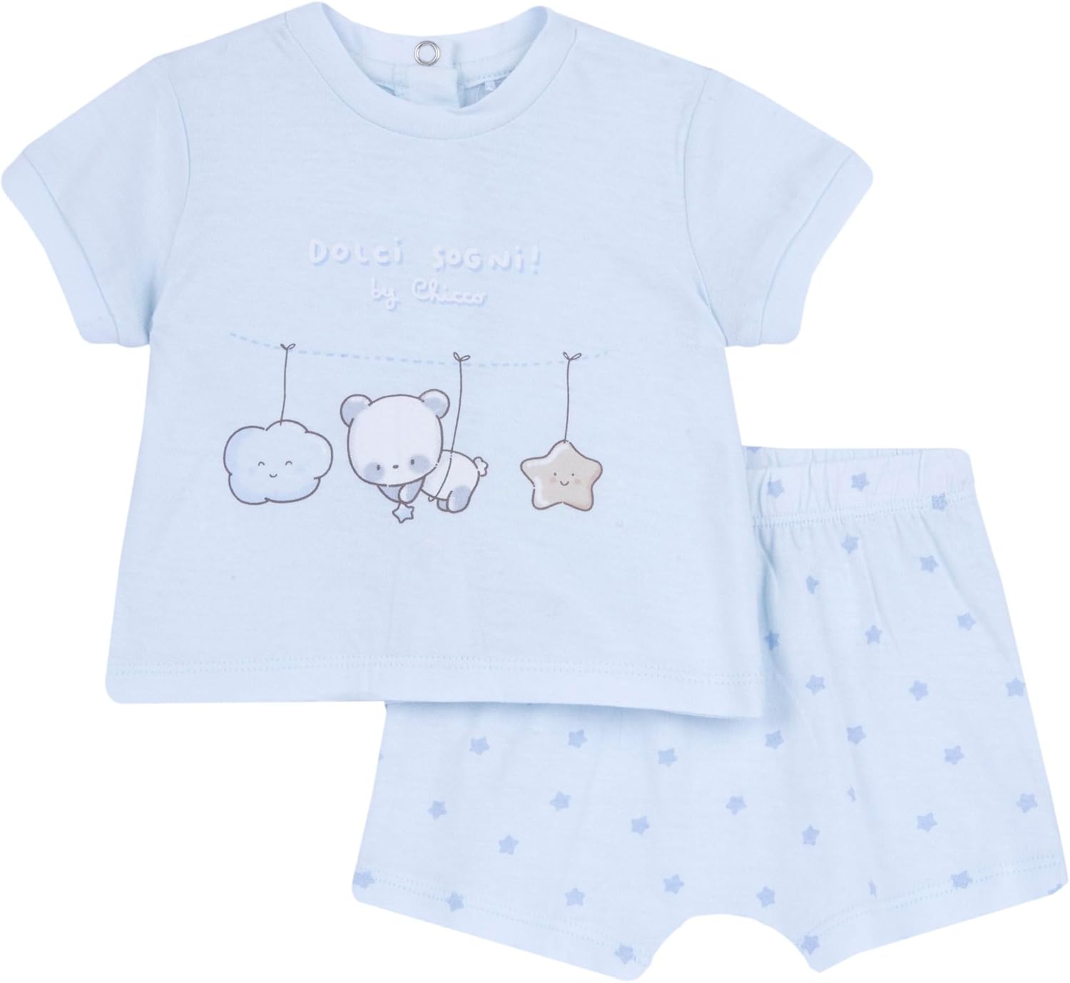 Thumbnail 6 de Ensemble bébé Chicco avec T-shirt et Short – coton 0-24 mois, ouverture dos