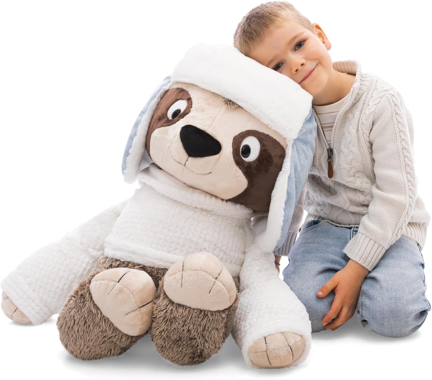 Thumbnail 6 de NICI Kuscheltier Faultier Izzy Icetumbler mit Mütze, 70 cm – beige, zum Kuscheln & Verschenken (62435)