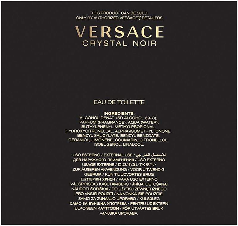 Detalle 2 de Versace Crystal Noir Eau de Toilette 50ml