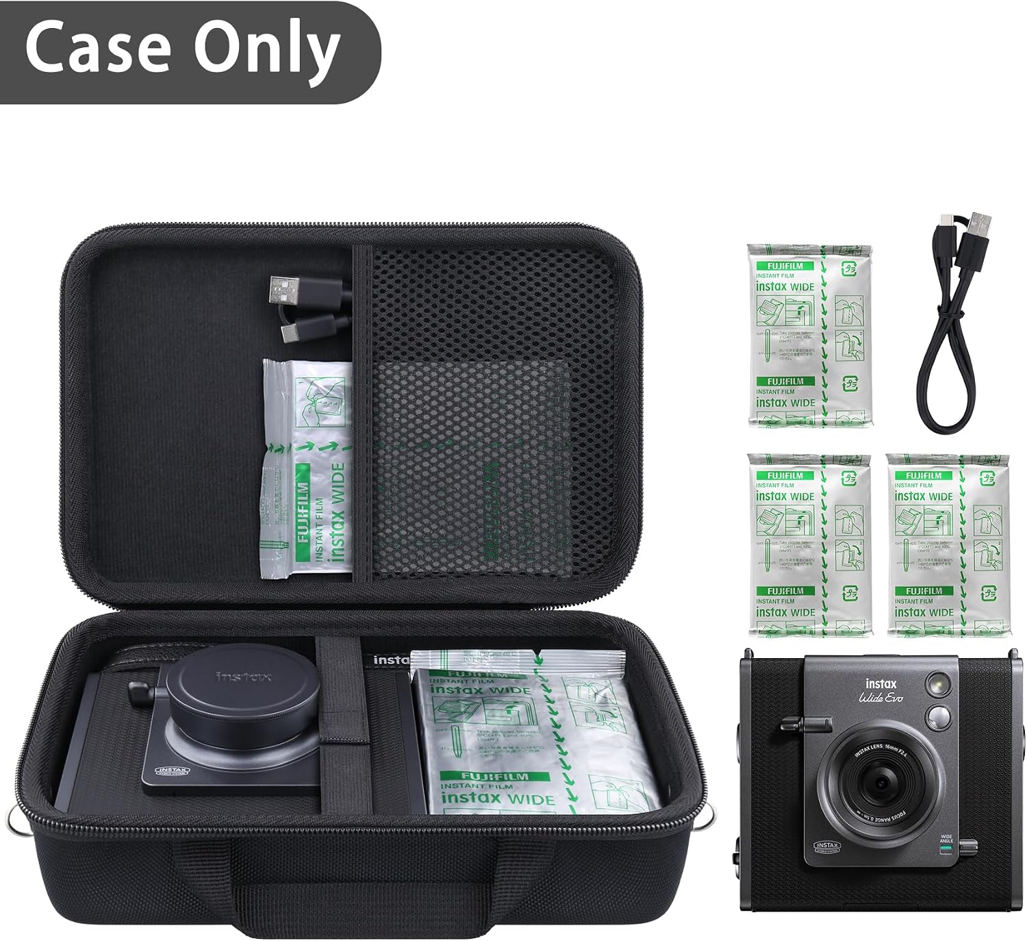 Thumbnail 5 de Khanka for Fujifilm Instax Wide Evo travel case