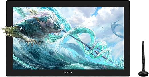 Detalle de HUION Kamvas Pro 24 4K: Tableta Gráfica Profesional 🎨