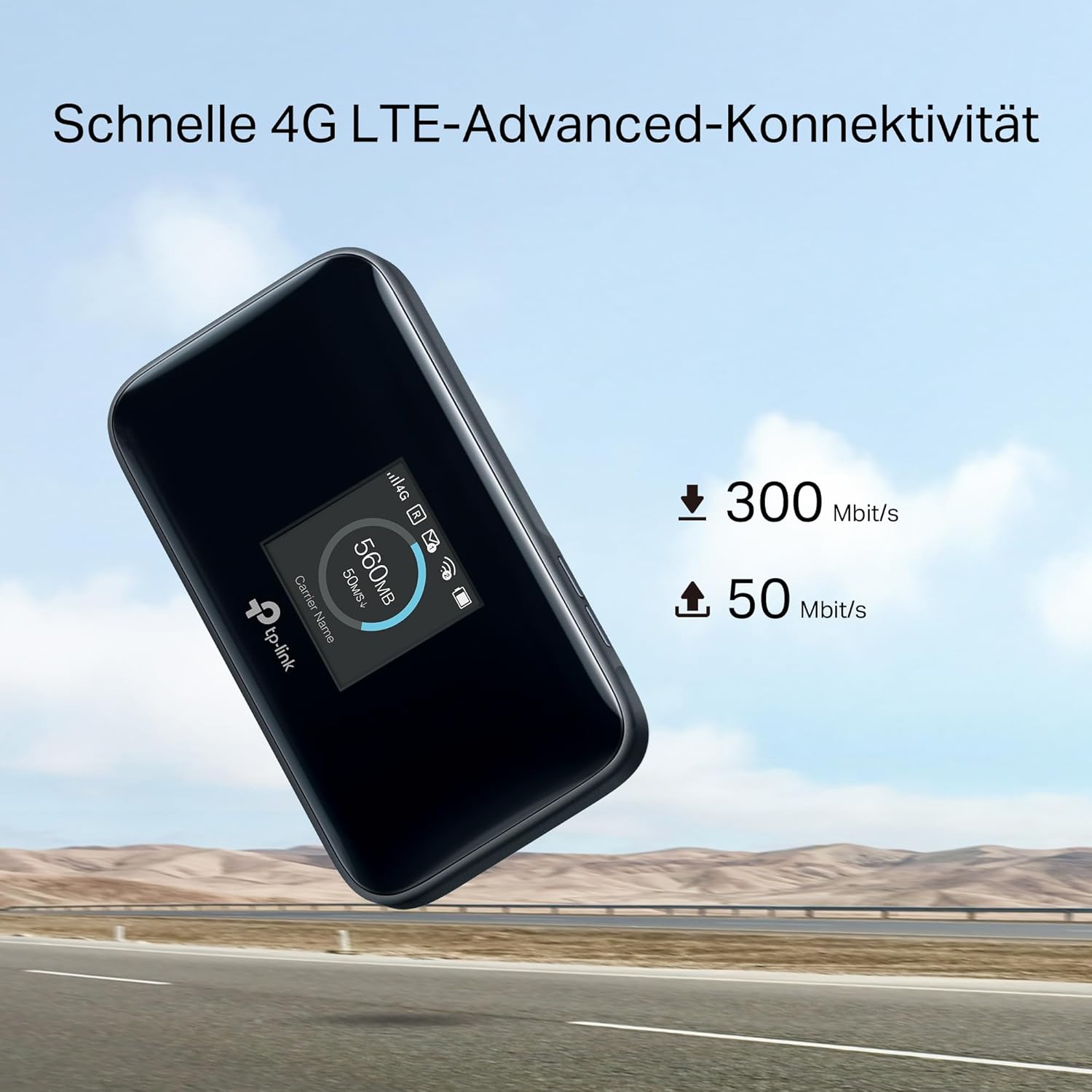 Thumbnail 5 de TP-Link M7750 Mobiler WLAN-Router 4G LTE (Cat 12) – Dualband, bis 1200 Mbit/s, bis 15 Std. Akkulaufzeit