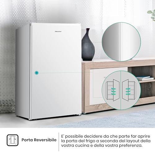 Detalle de Hisense RR121D4AWE – Frigorifero monoporta 94 L, bianco, Fresh Zone