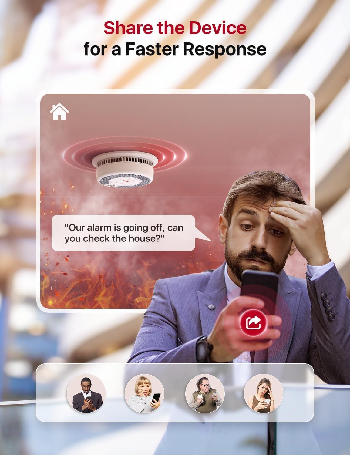 Thumbnail 6 de X-Sense SC06-WX Wi-Fi Smoke & Carbon Monoxide Alarm (Smart App), 2-Pack