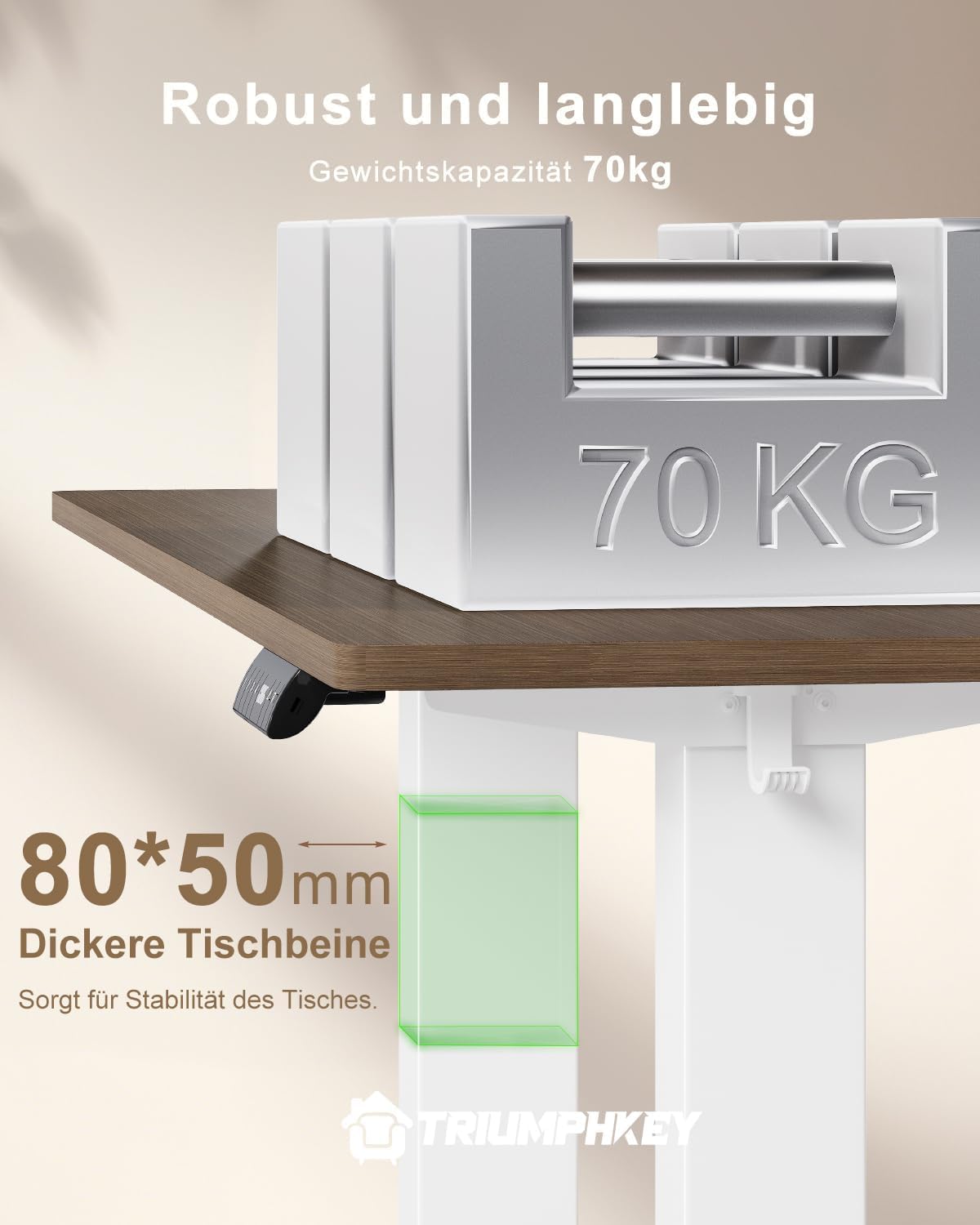 Thumbnail 4 de TRIUMPHKEY Scrivania Elettrica 180x80 cm 📚