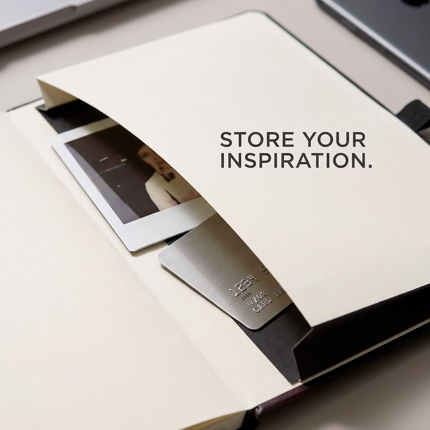 Detalle de AHGXG A5 Lined Journal Notebook, 120 GSM Paper, Faux Leather Cover