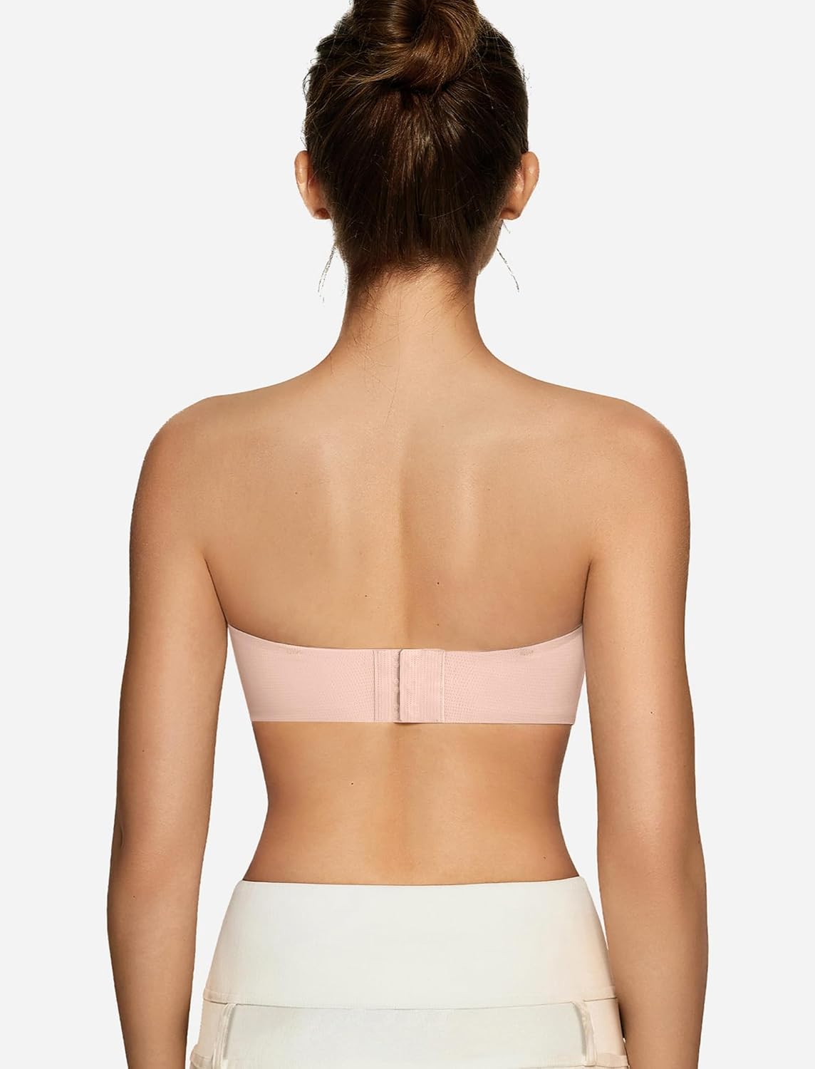 Detalle de OEAK Womens Strapless Jelly Push Up Bandeau Bra with Non-Slip Wireless Support