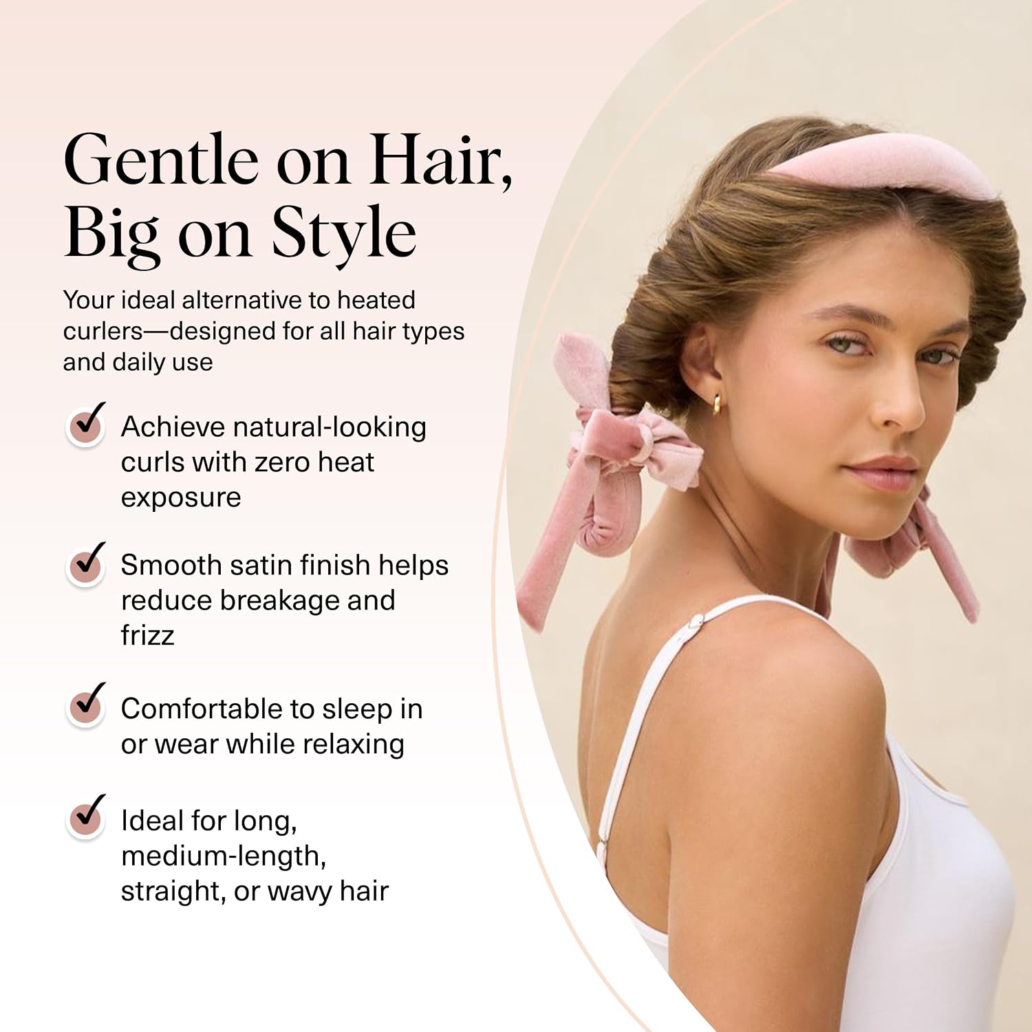 Detalle de Kitsch Velvet Heatless Curling Set 34" ๐โ