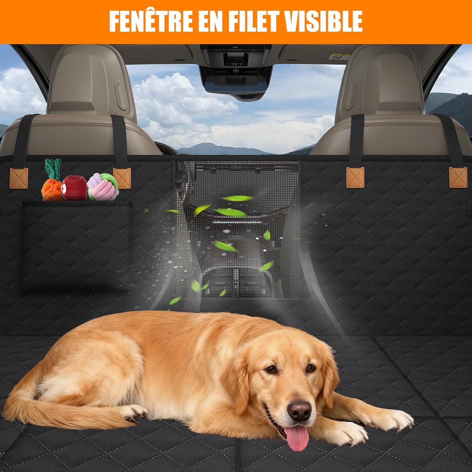Detalle 2 de BMaoBBo Hundedecke Rückbank 127×62 cm