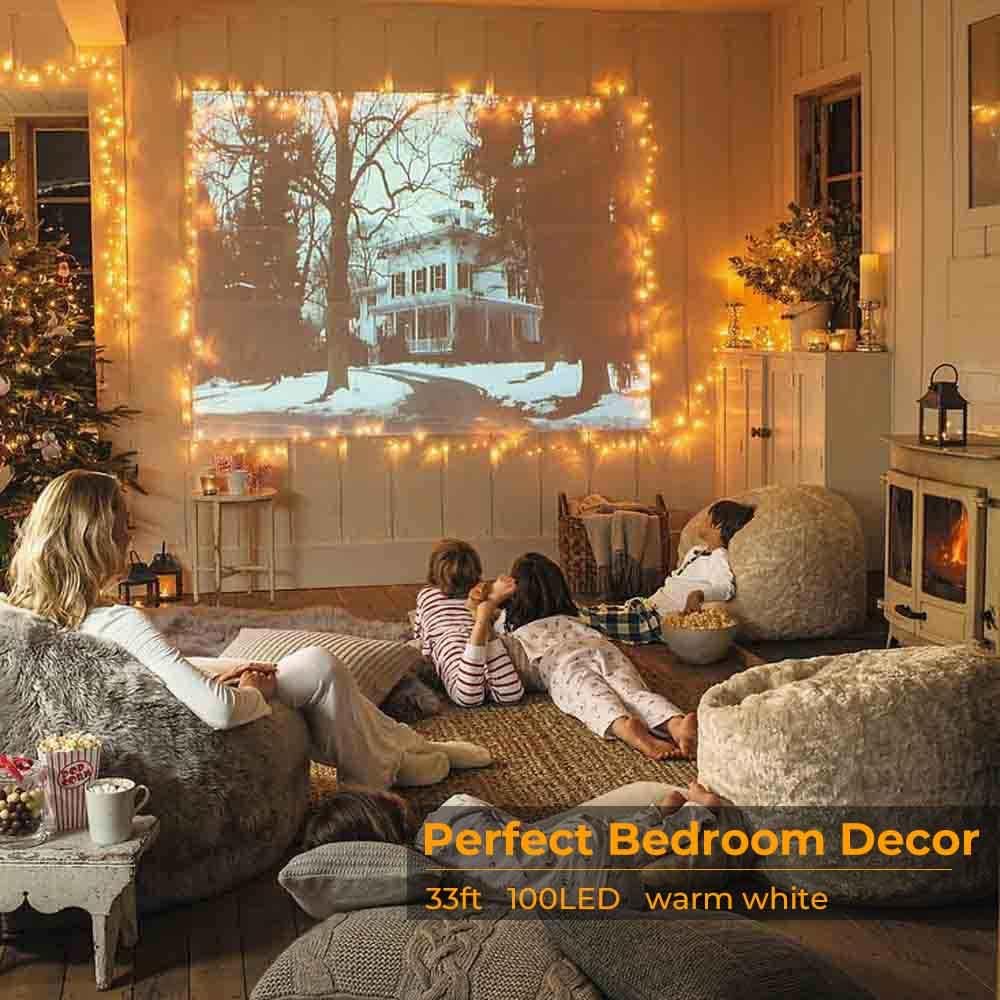 Detalle 2 de FULEN 33ft Fairy Lights, 100 Warm White LEDs, USB Powered