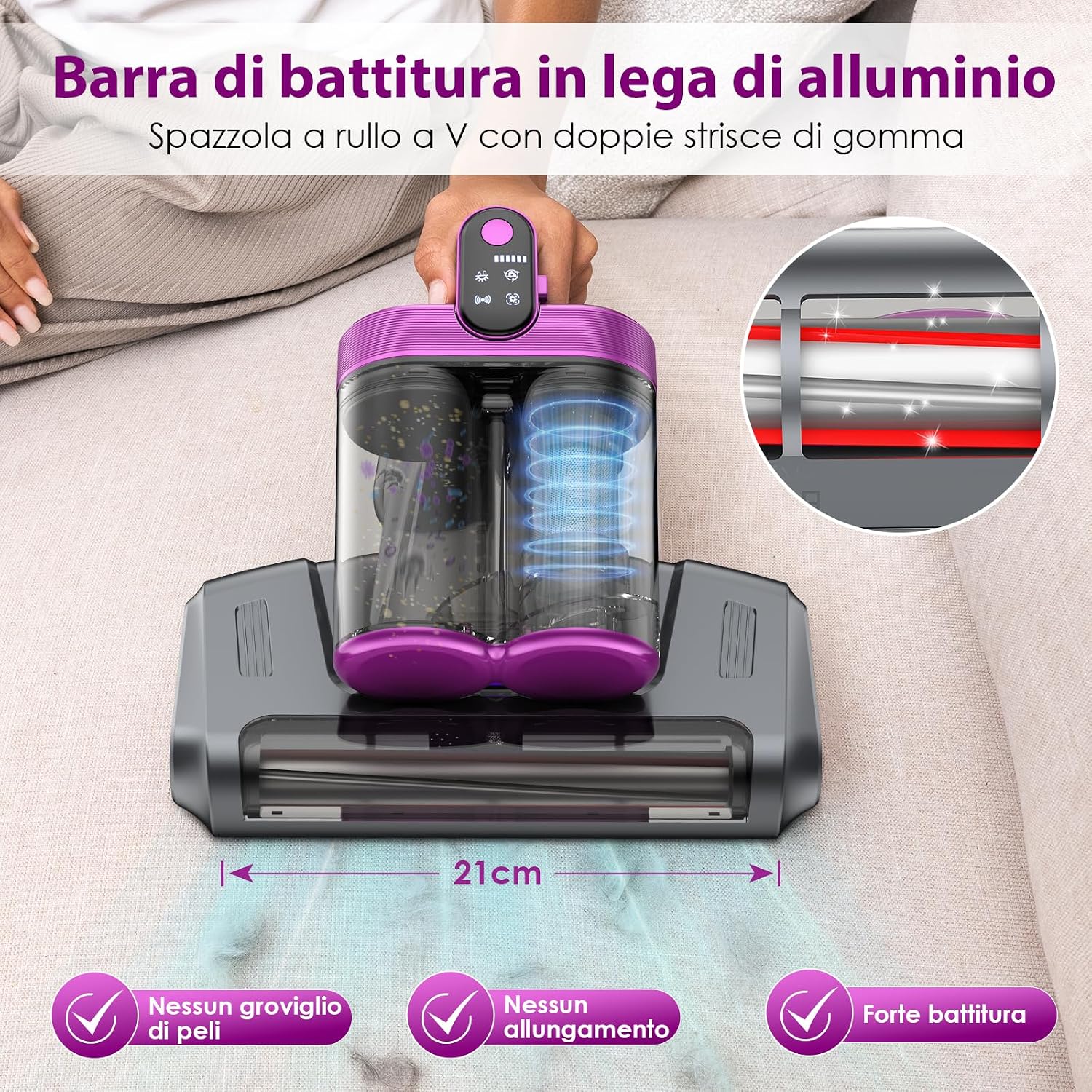 Thumbnail 5 de Linkifly MT1 Battimaterasso senza fili: igiene profonda per materassi, divani e mobili imbottiti