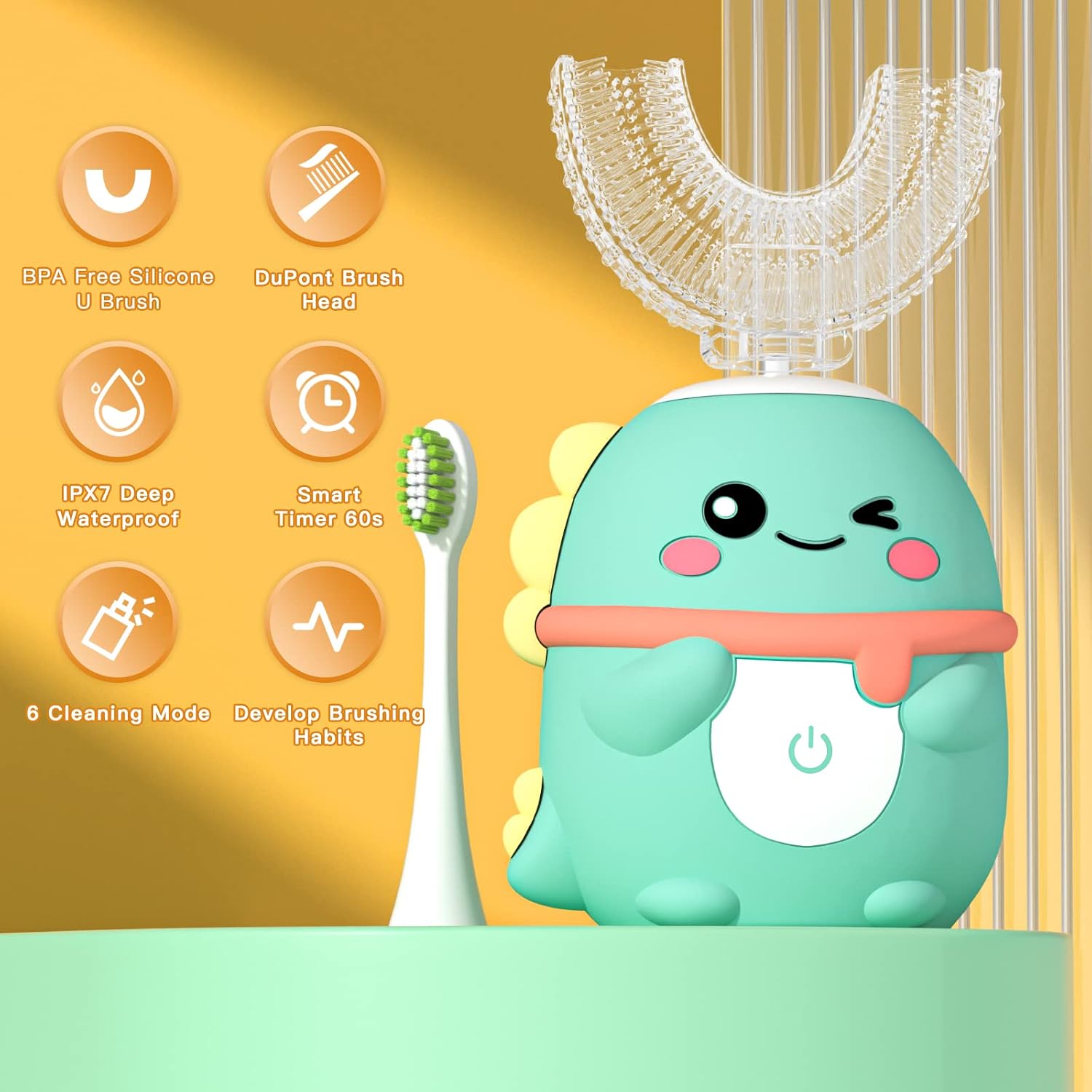 Detalle de Kids U-Shaped Electric Toothbrush