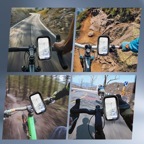 Thumbnail 6 de CNMTCCO Support téléphone vélo jusqu’à 7 pouces, rotation 360° et housse de pluie