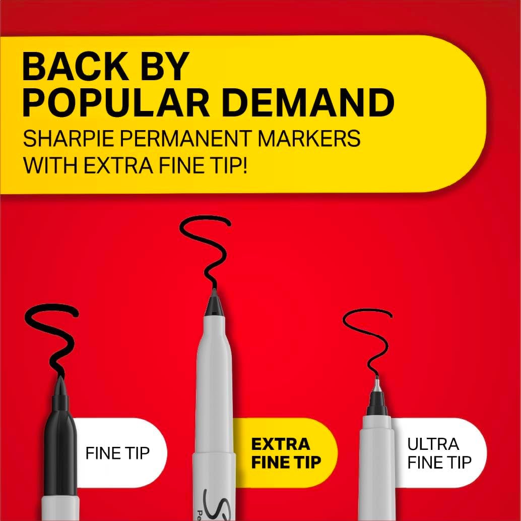 Detalle de Sharpie Ultra Fine Permanent Markers 12-pack ๐