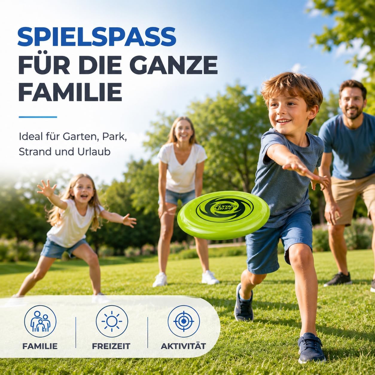 Thumbnail 5 de TK Gruppe Timo Klingler Frisbee Wurfscheibe – leichtes Wurfspiel für Kinder & Erwachsene