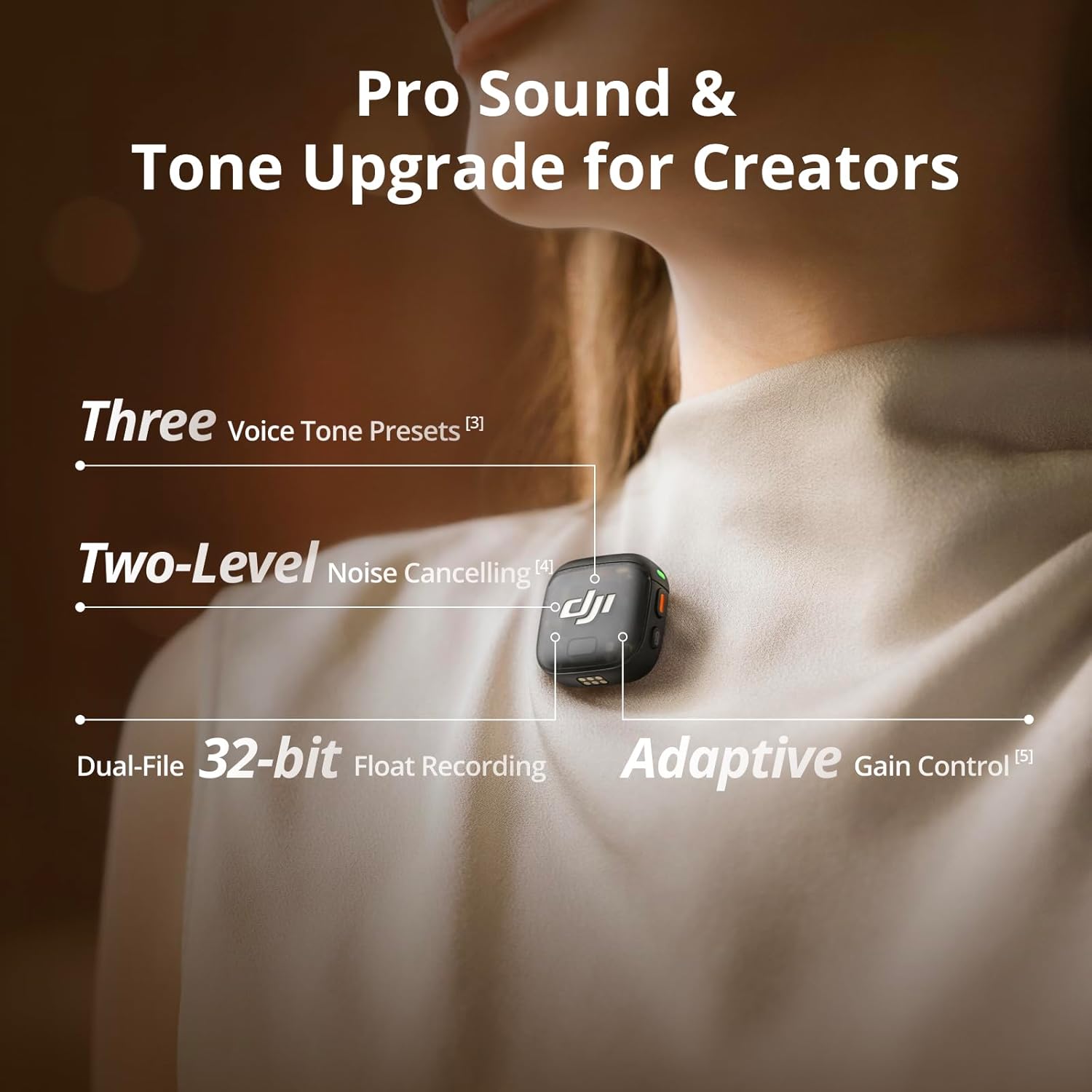 Thumbnail 2 de DJI Mic 3 (2 TX + 1 RX + Charging Case): Compact Wireless Mic for On-the-Go Audio