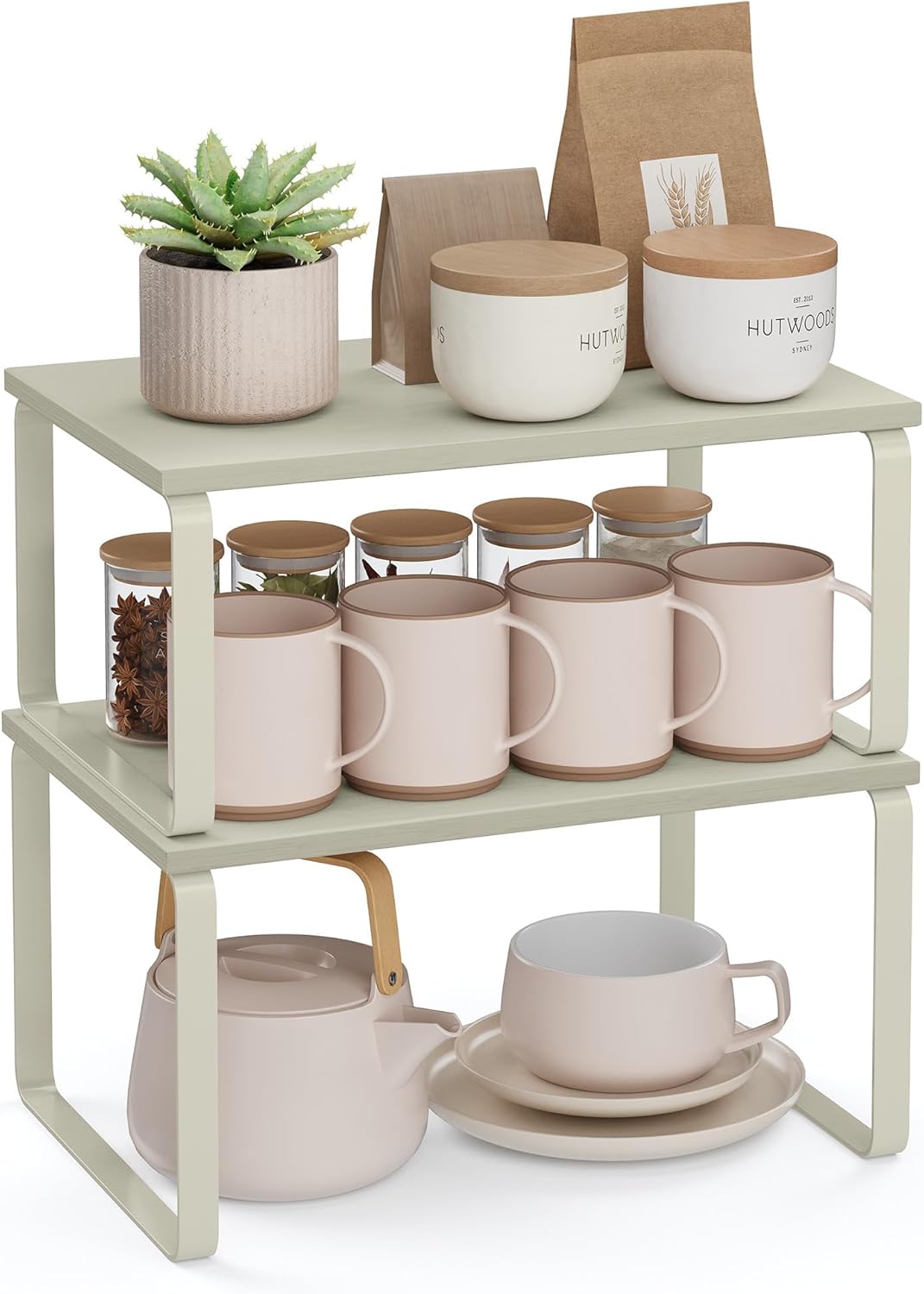 Thumbnail 5 de SongMics Spice Rack Set of 2 Cupboard Shelf Organiser