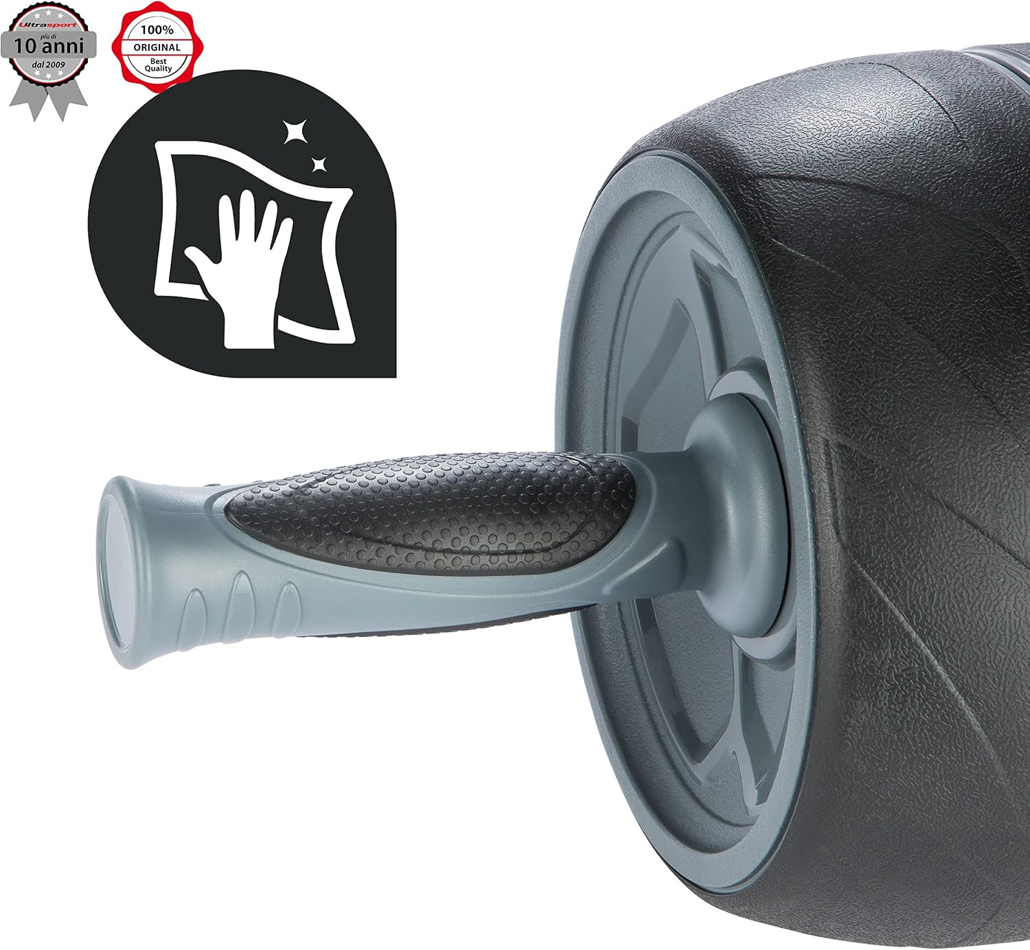 Detalle de Ultrasport Premium Ab Trainer AB: ruota per addominali con supporto per le ginocchia