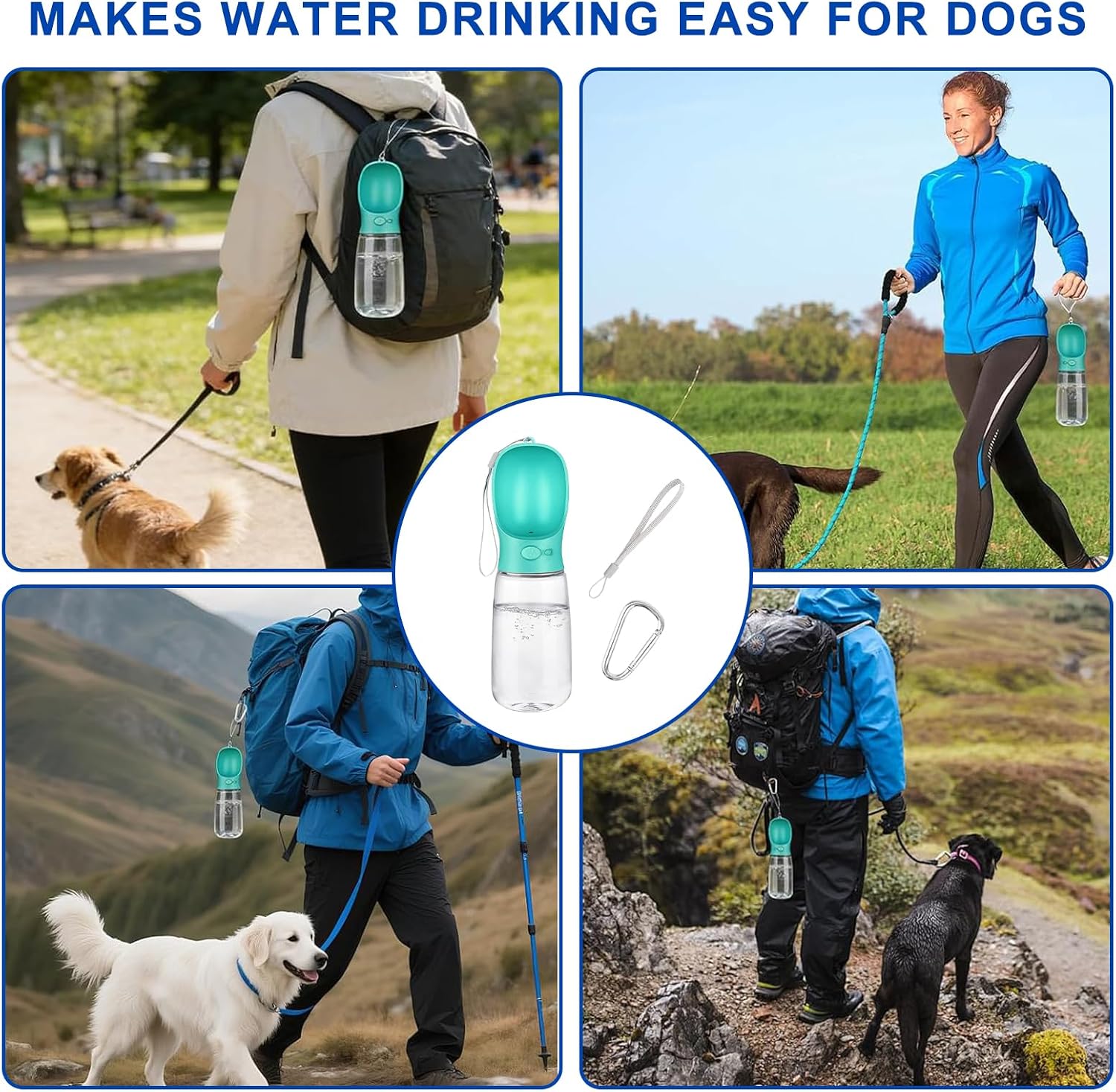 Thumbnail 5 de Emwel Dog Water Bottle 550ml