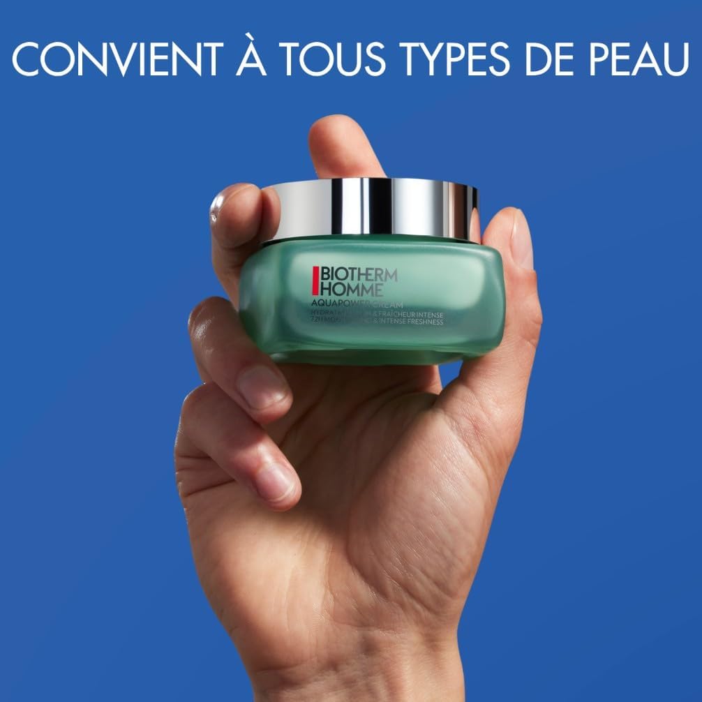 Thumbnail 1 de Biotherm Homme Aquapower Crème Hydratation 72H – Hydratante et Rafraîchissante (50 ml)
