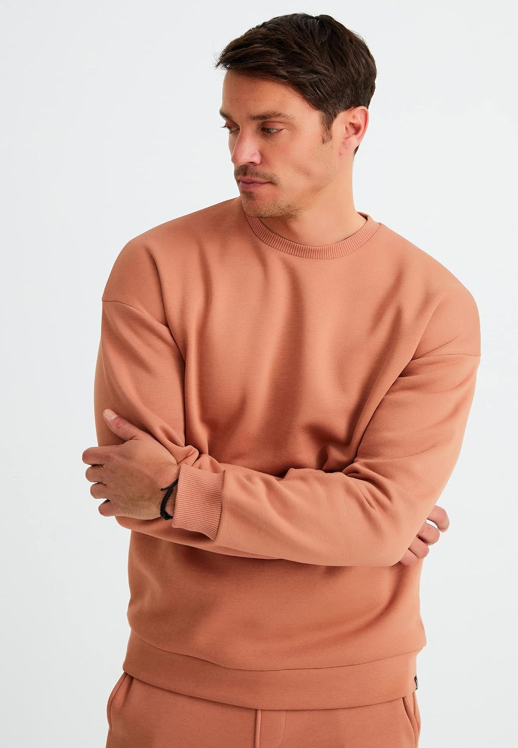 Detalle de Leif Nelson Pantalon de jogging oversized en coton noir pour homme