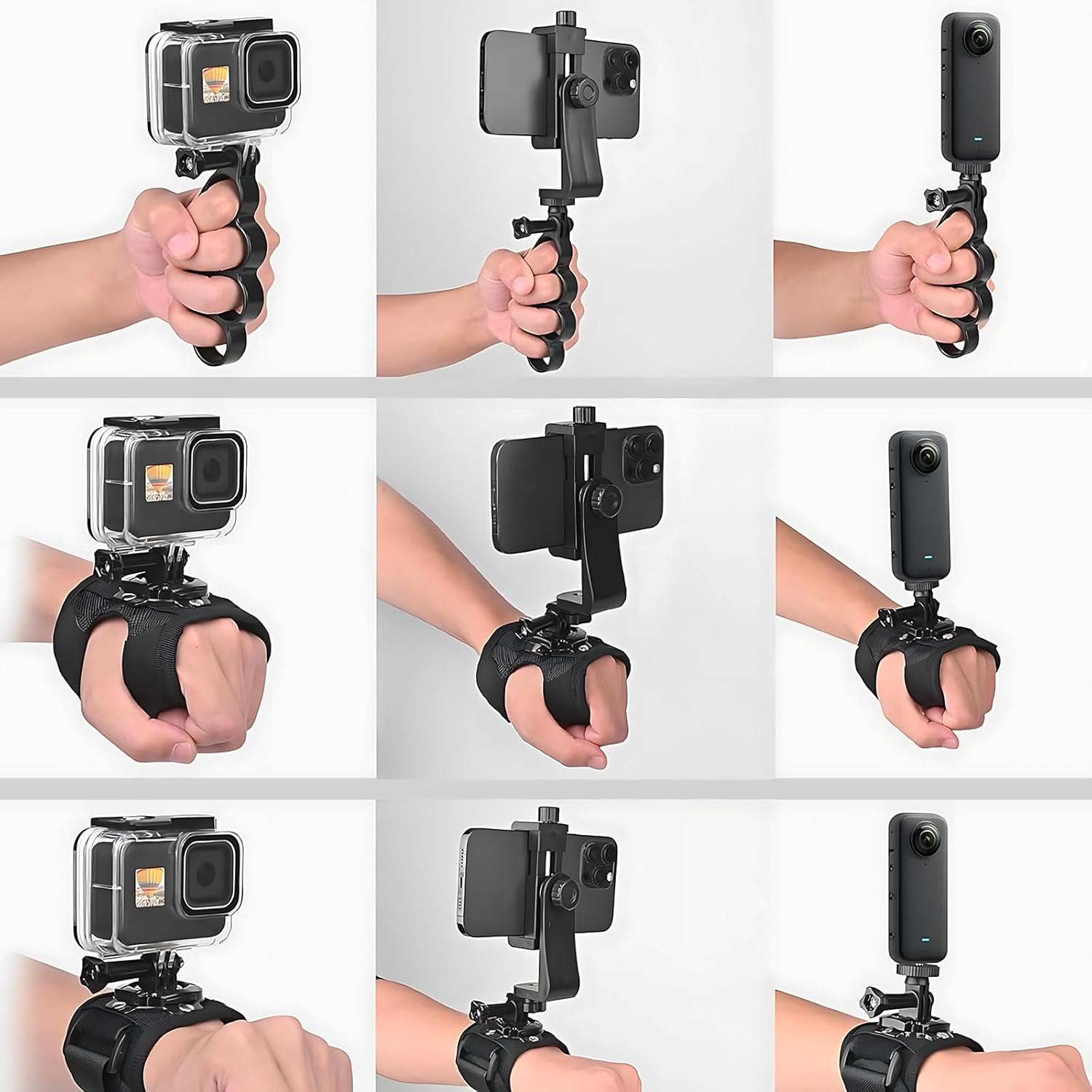 Thumbnail 1 de Leichte Halterungen für Actionkameras: Handgelenk- & Armband-Set (für Sport & Reisen)