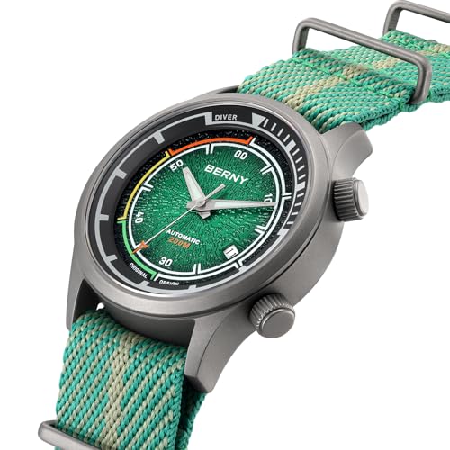 Thumbnail 1 de BERNY Automatic Diving Watch for Men with ST1612 Movement