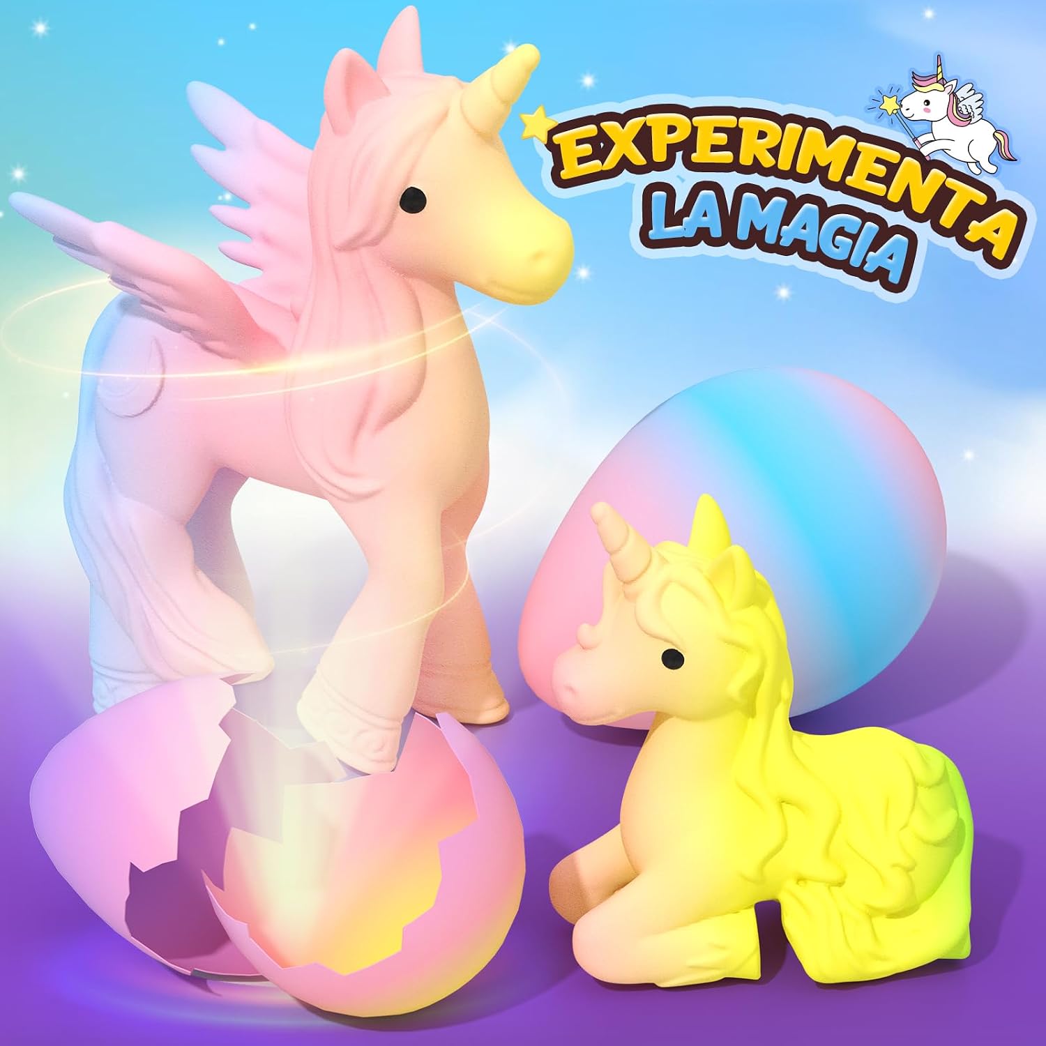 Thumbnail 6 de Unicorn Hatching Rainbow Eggs for Kids 6 Pack 🧩