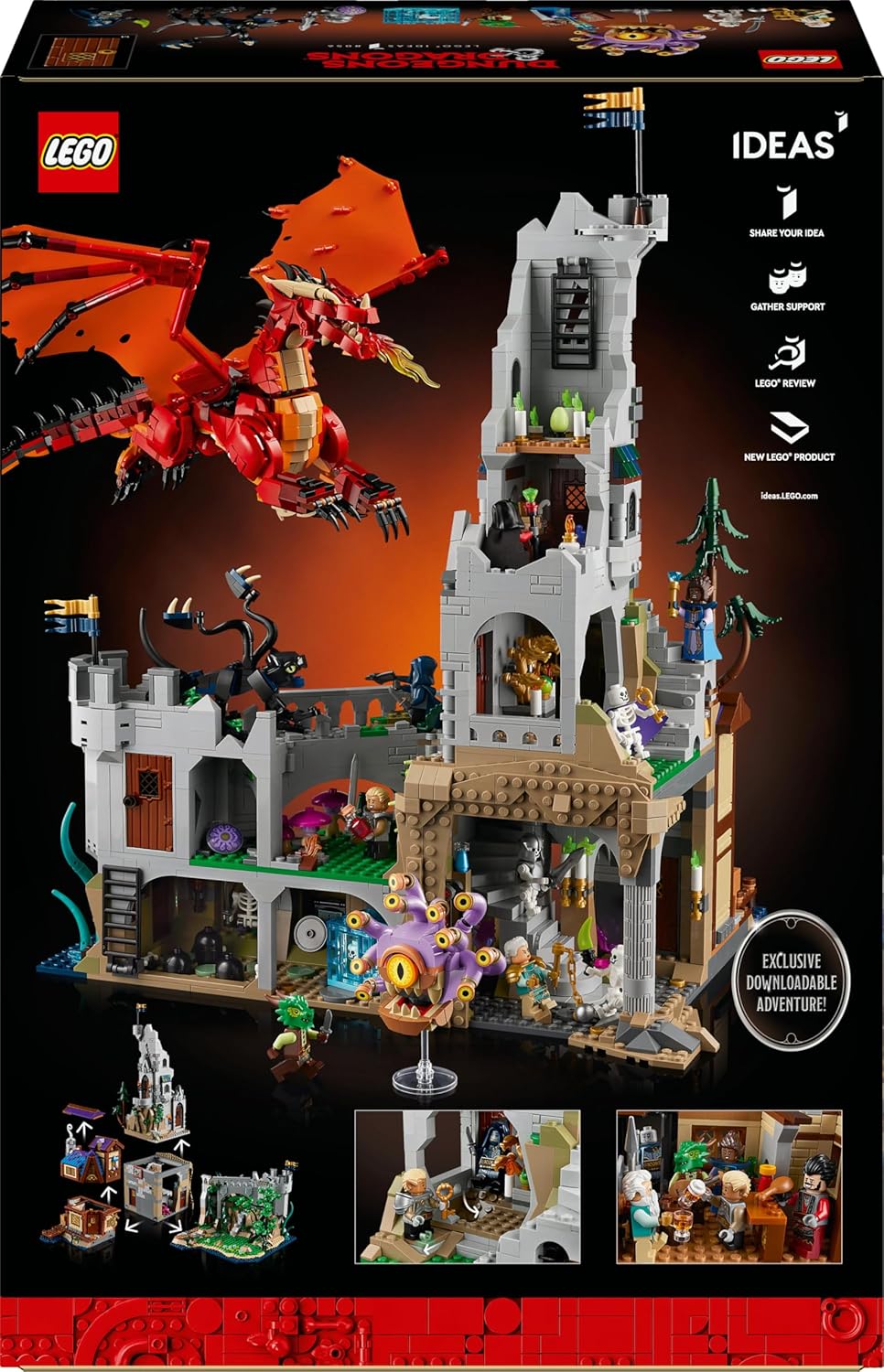 Thumbnail 6 de LEGO Ideas 21348 Dungeons & Dragons: Die Sage vom Roten Drachen – Bauset für Erwachsene