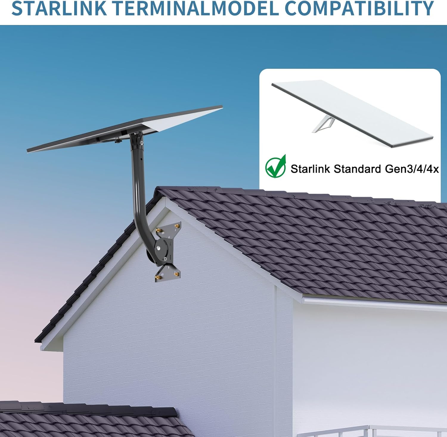 Detalle 1 de Starlink Gen 3 Mount Adjustable Wall or Roof Kit